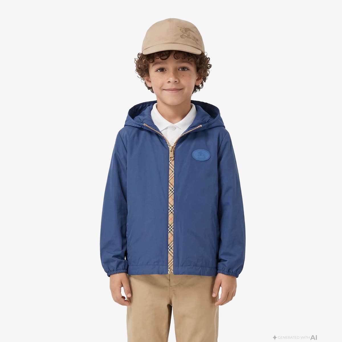 Burberry Roman Çocuk Mavi Mont
