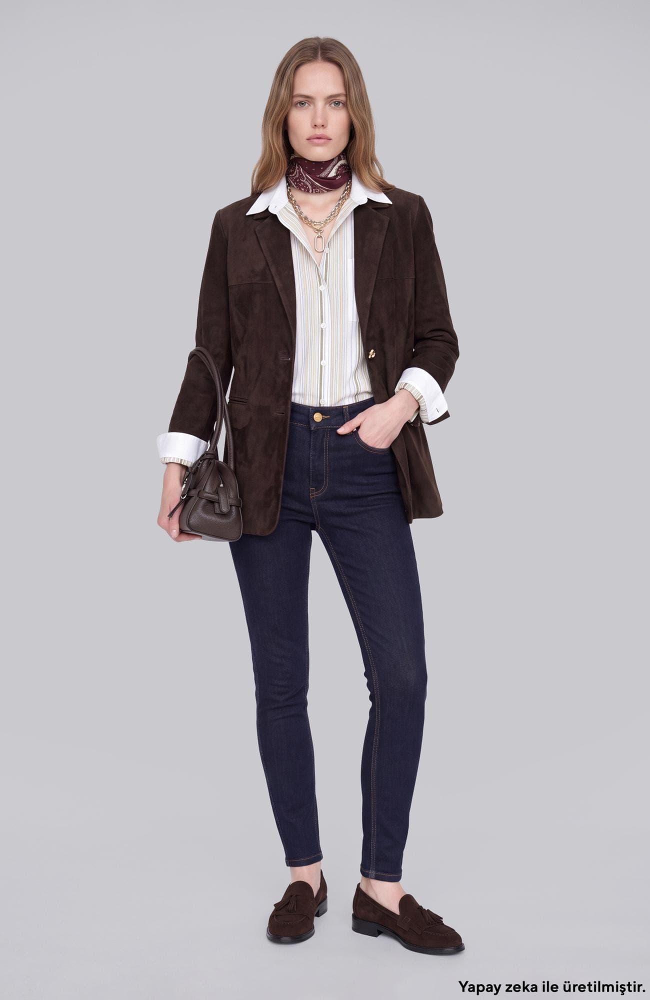 Network Kadın Lacivert Raw Denim Pantolon