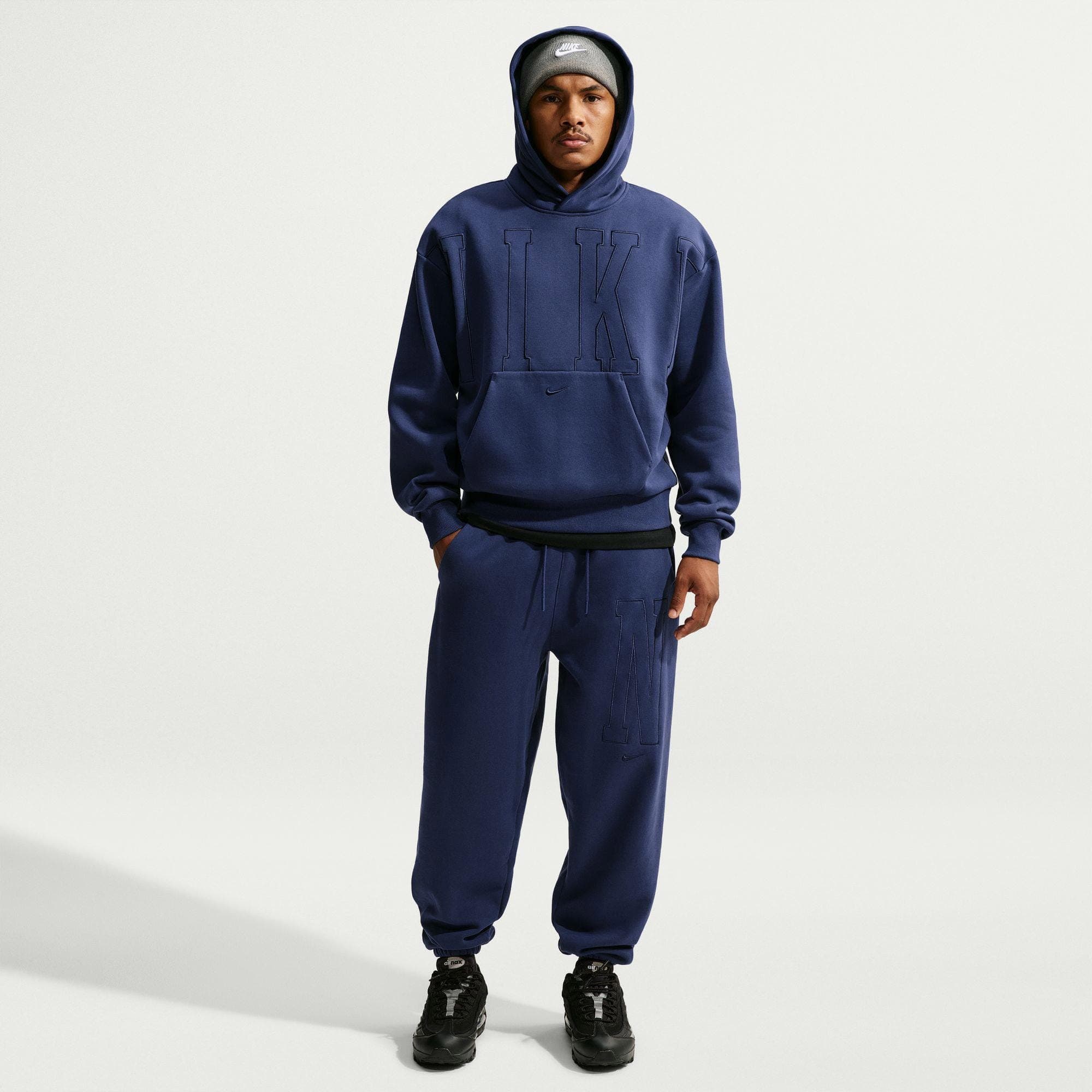 Nike Solo Fleece Erkek Lacivert Eşofman Altı