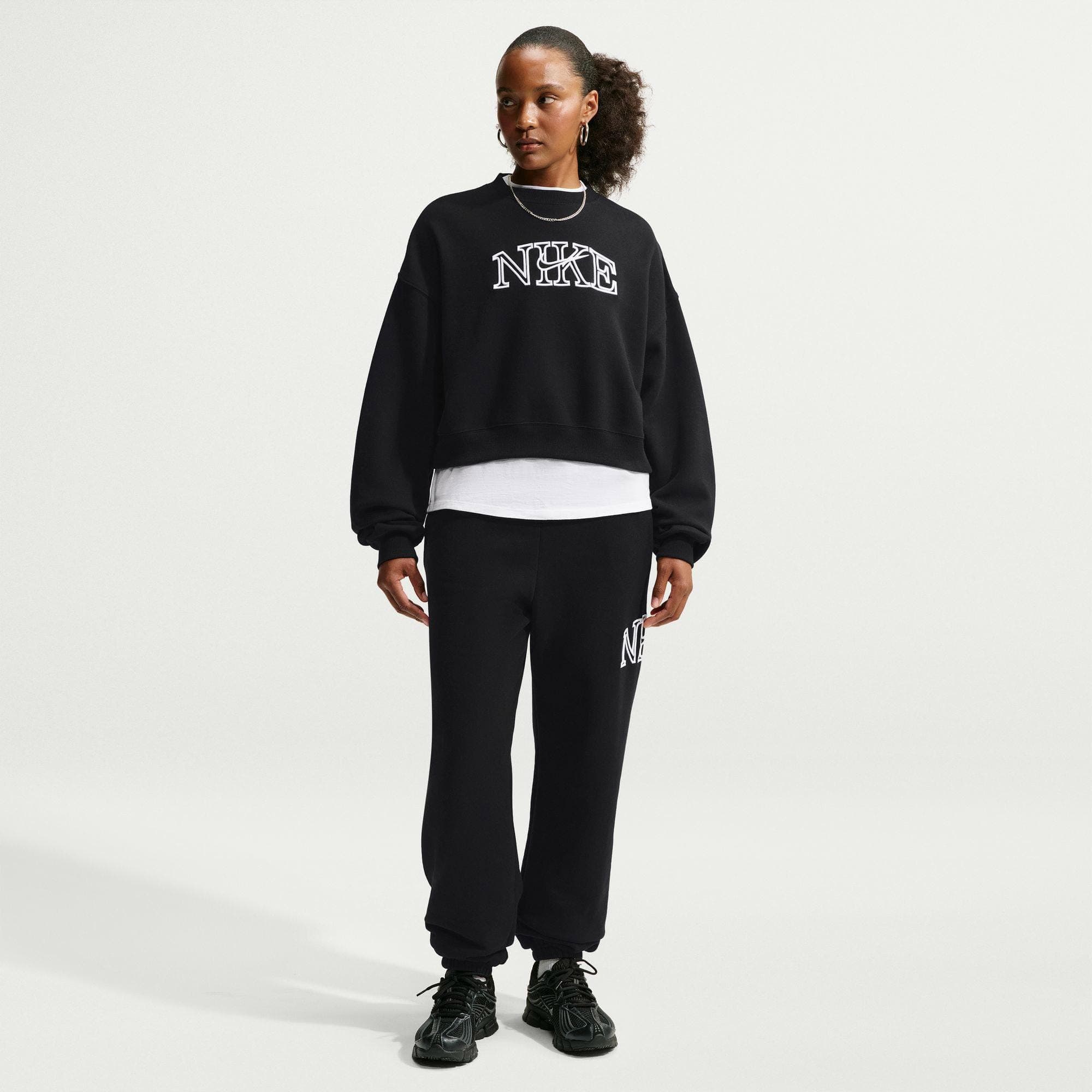 Nike Studio Fleece Kadın Siyah Sweatshirt