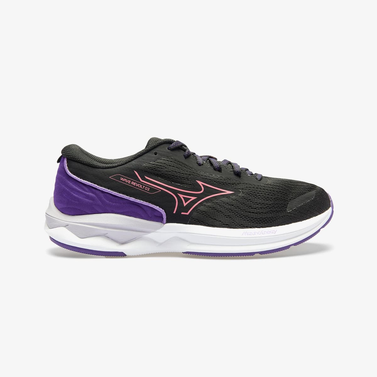 Mizuno Wave Revolt 3 Kadın Siyah Koşu Ayakkabısı
