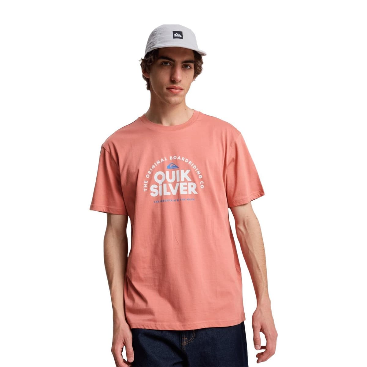 Quiksilver Fundamental Rid Erkek Pembe Tişört