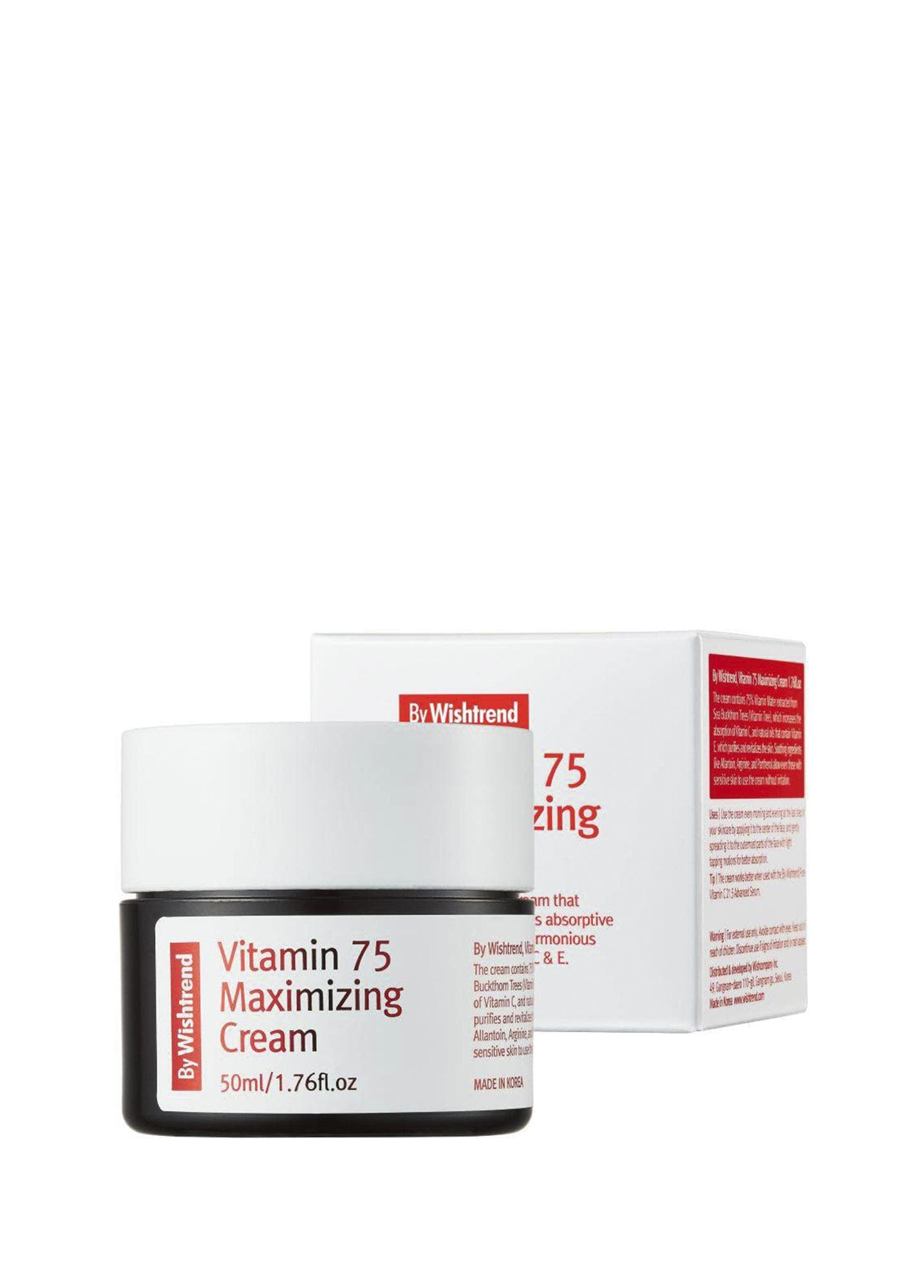By Wishtrend Vitamin 75 Maximizing Cream C ve E Vitaminli Parlatıcı Yüz Kremi 50 ml