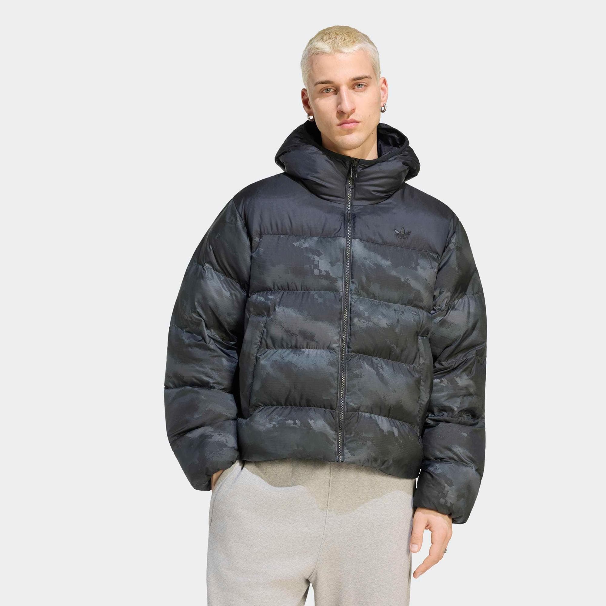adidas Camo Regen Erkek Siyah Ceket