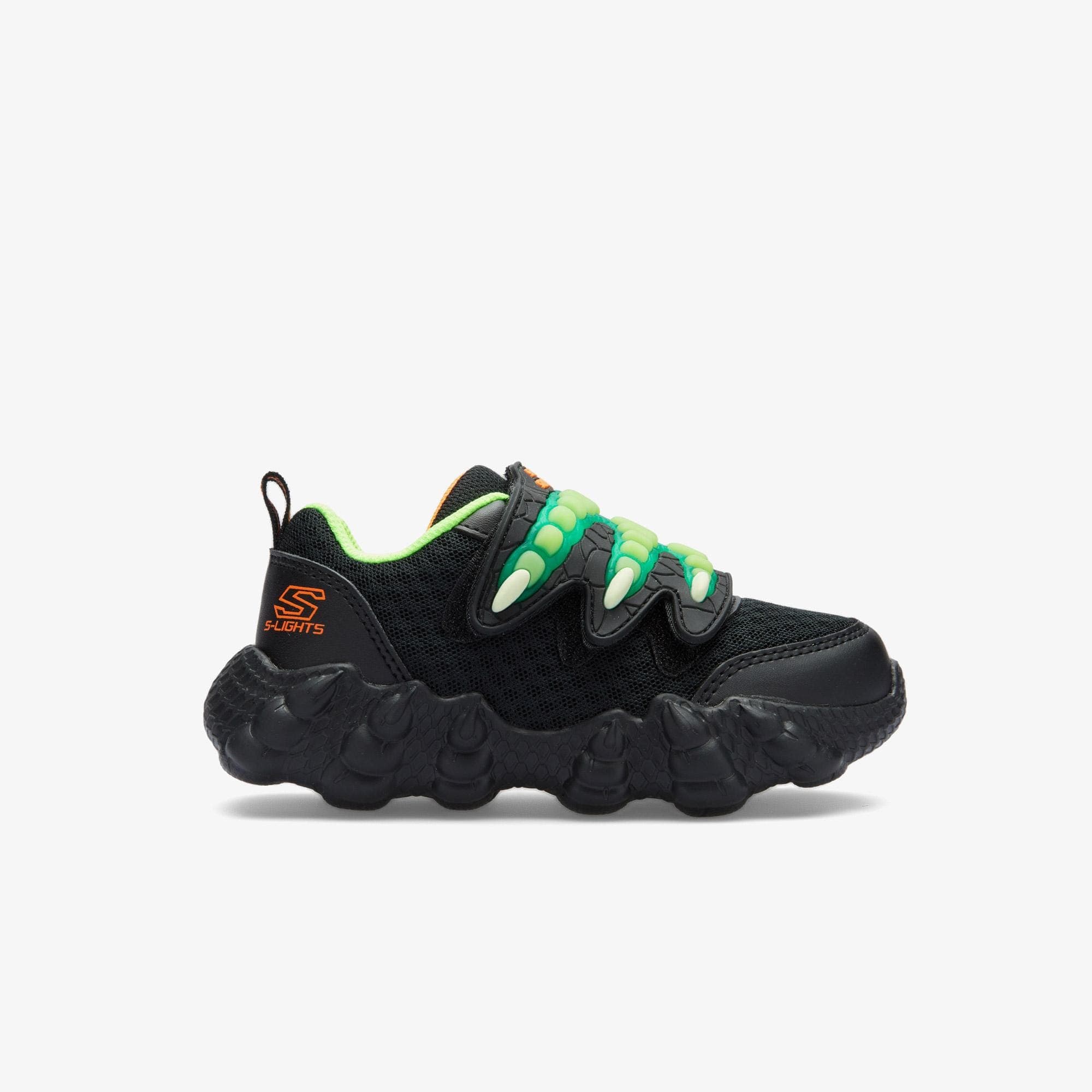 Skechers Lil'saurus - Claw Brights Çocuk Siyah Işıklı Spor Ayakkabı