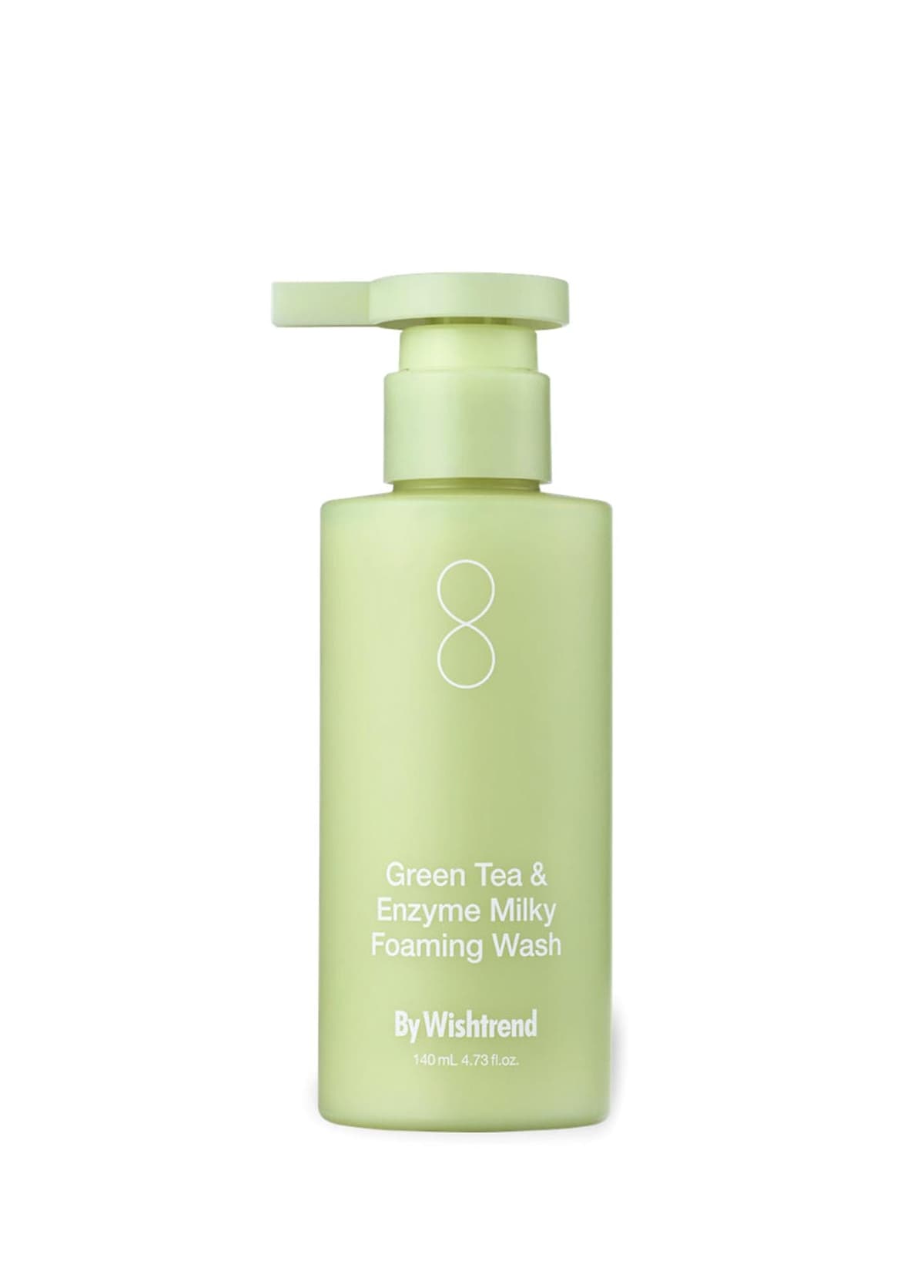 By Wishtrend Green Tea & Enzyme Milky Foaming Wash Yeşil Çaylı Tahıl Sütlü Nemlendirici Nazik Köpük Yüz Temizleyici 140 ml