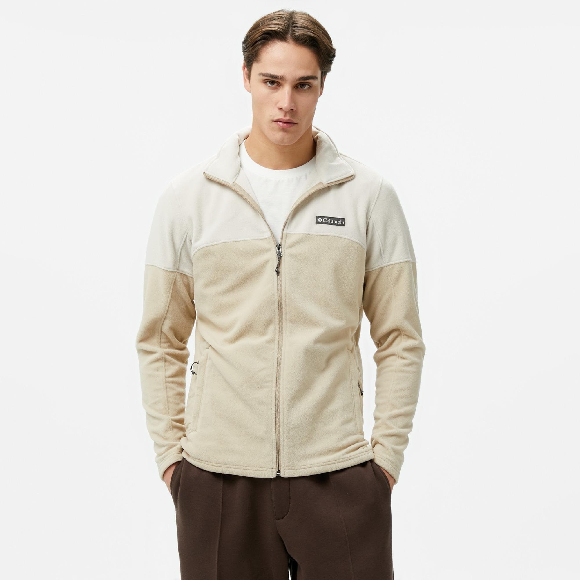 Columbia Basin Trail Full Zip Erkek Krem Mont