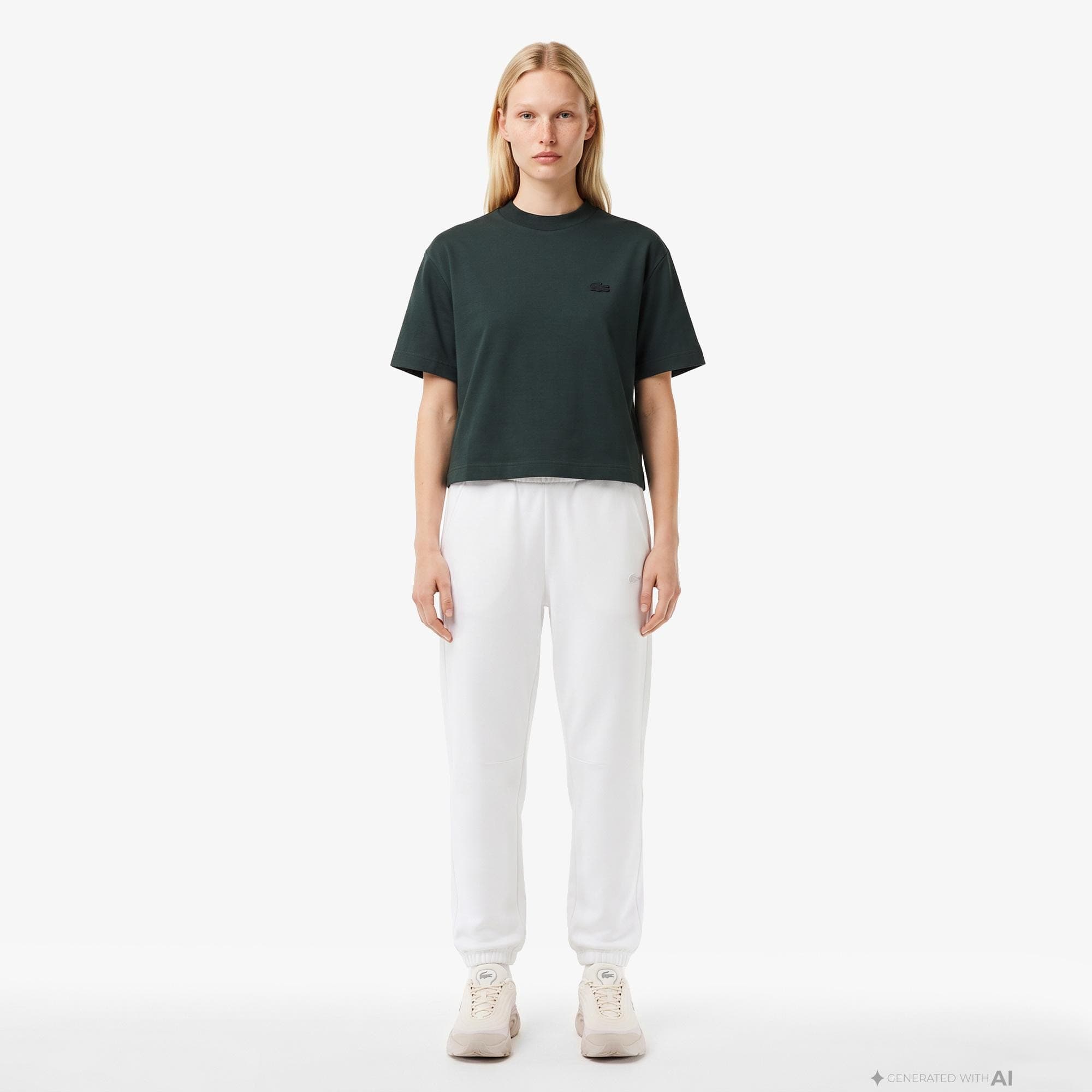 Kadın Relaxed Fit Krem Pantolon