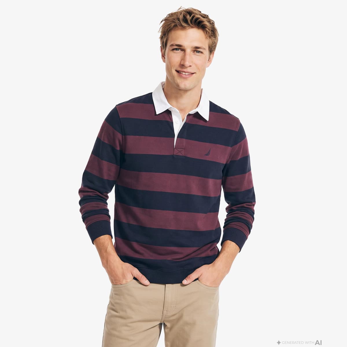 Nautica Erkek Kırmızı Regular Fit Polo Yaka T-Shirt