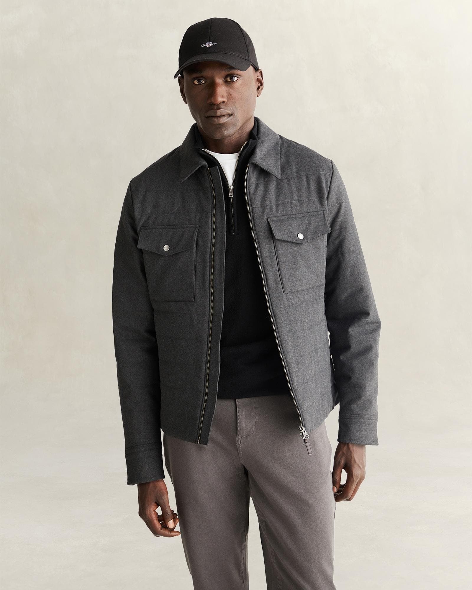 GANT Erkek Gri Regular Fit Ceket