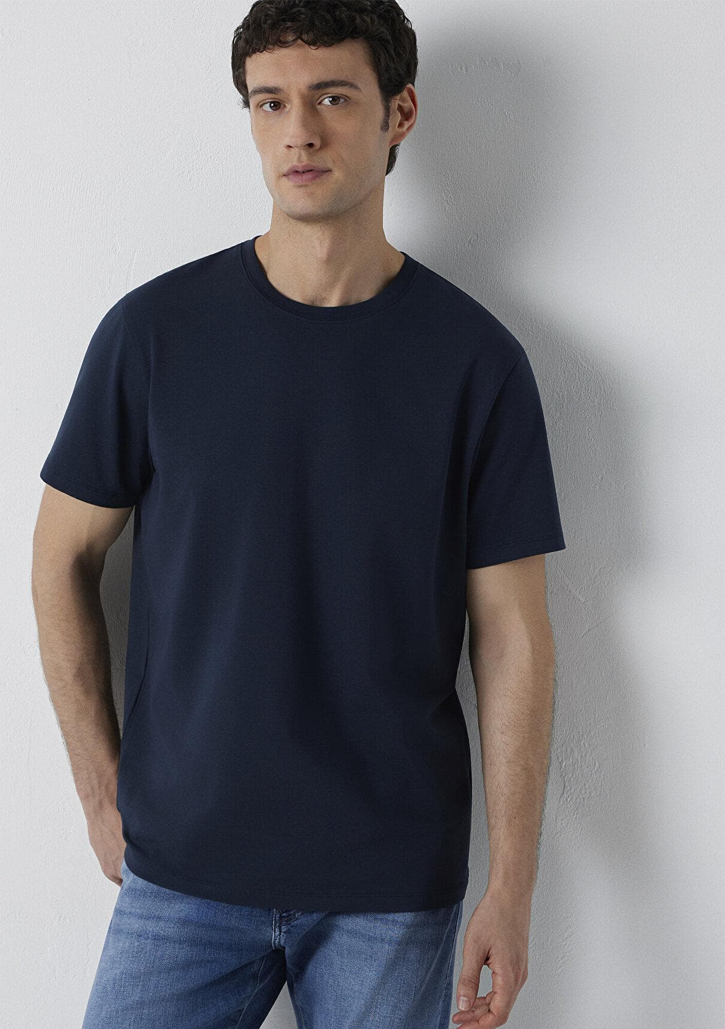 Mavi Stretch Lacivert Basic Tişört Regular Fit / Normal Kesim 0610252-70489