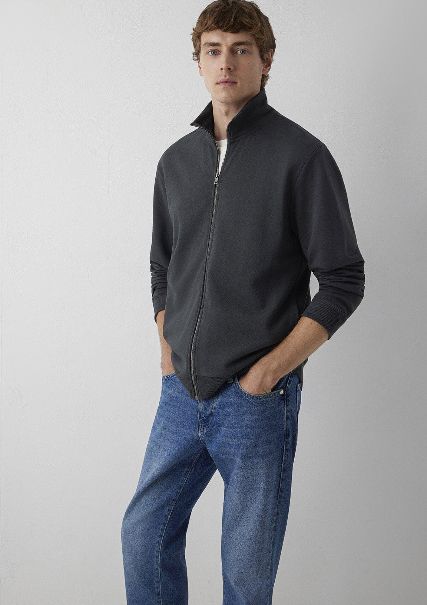Mavi Fermuarlı Antrasit Sweatshirt 0S10653-91268