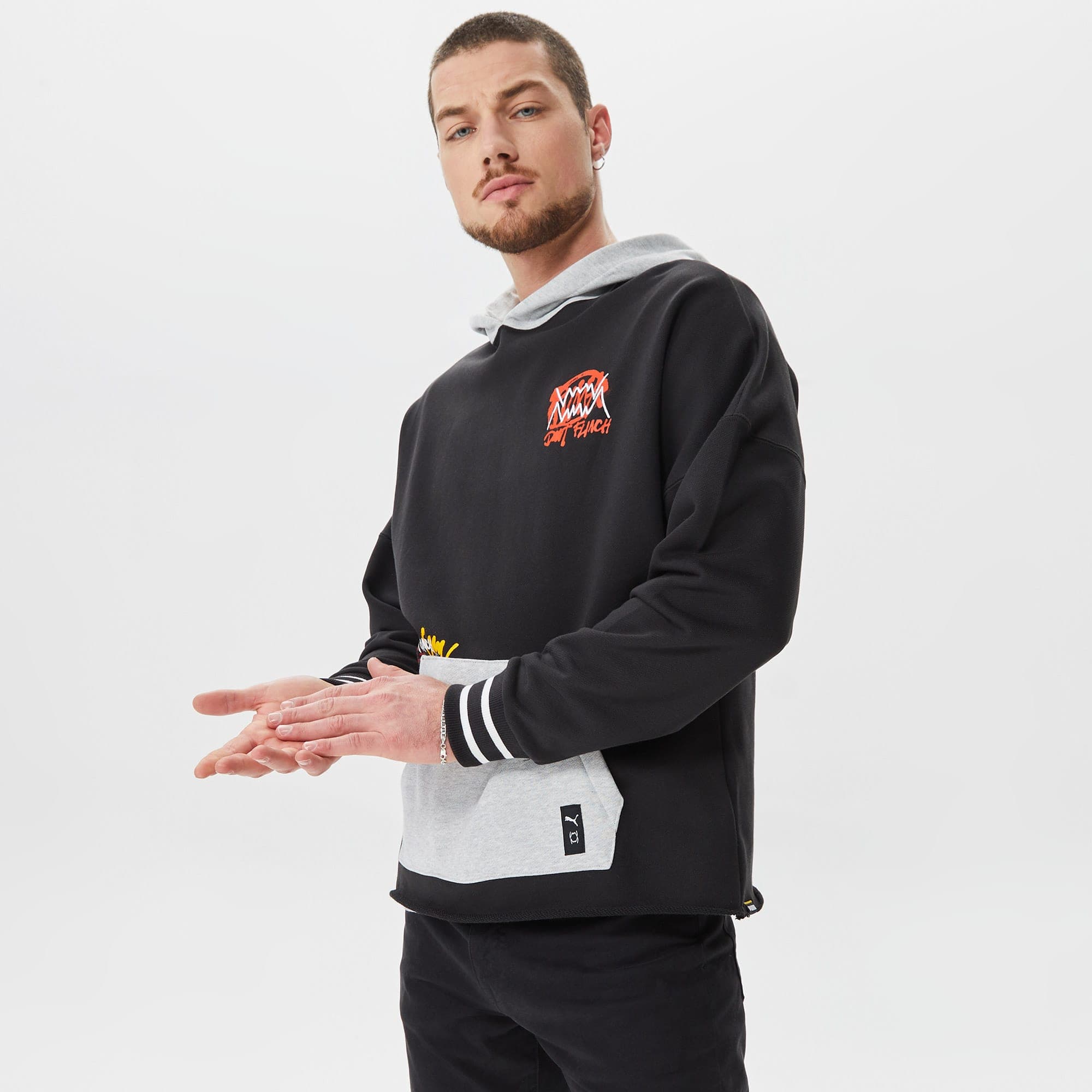 Puma Boroughs Erkek Siyah Hoodie