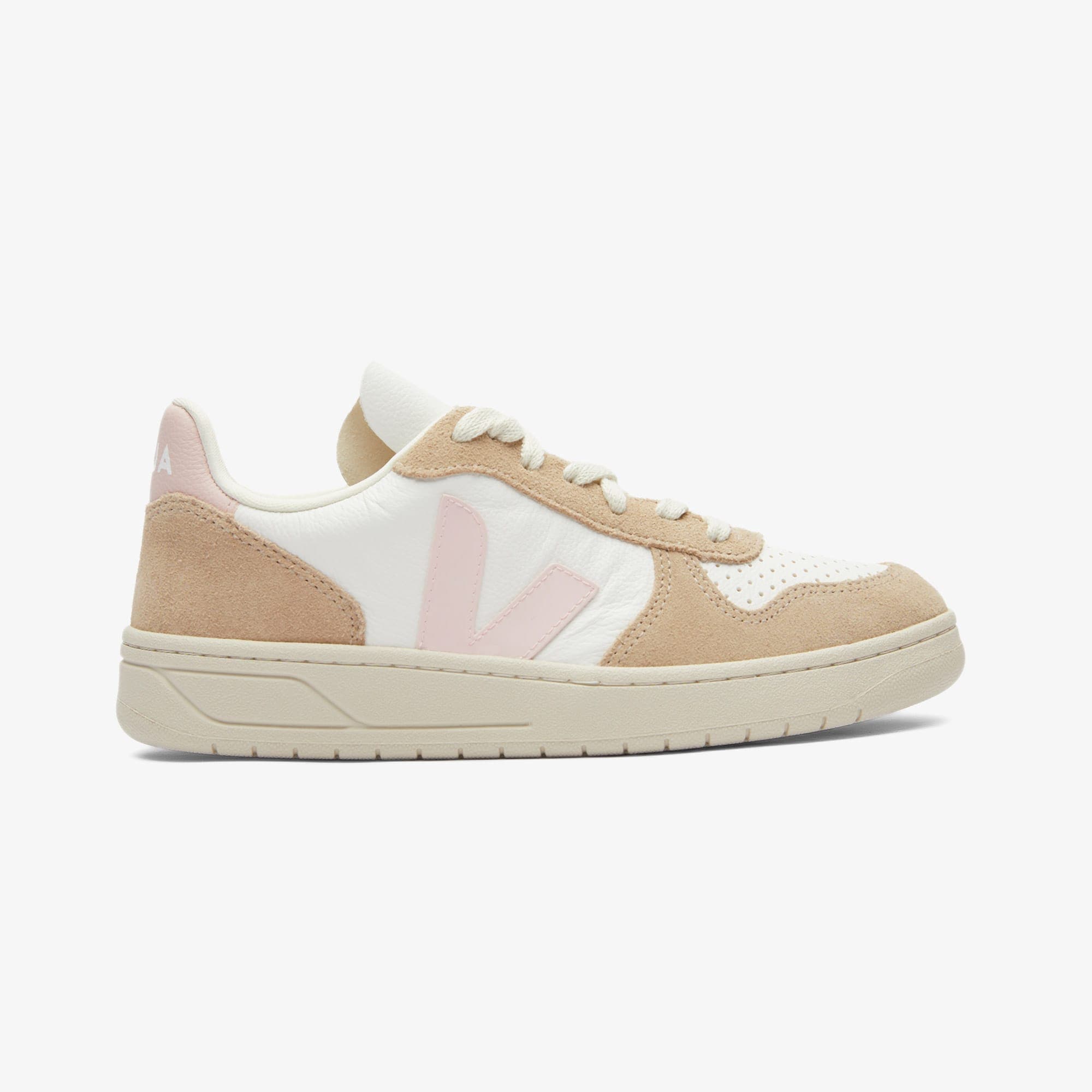 Veja V10 Chromefree Leather Unisex Bej Sneaker