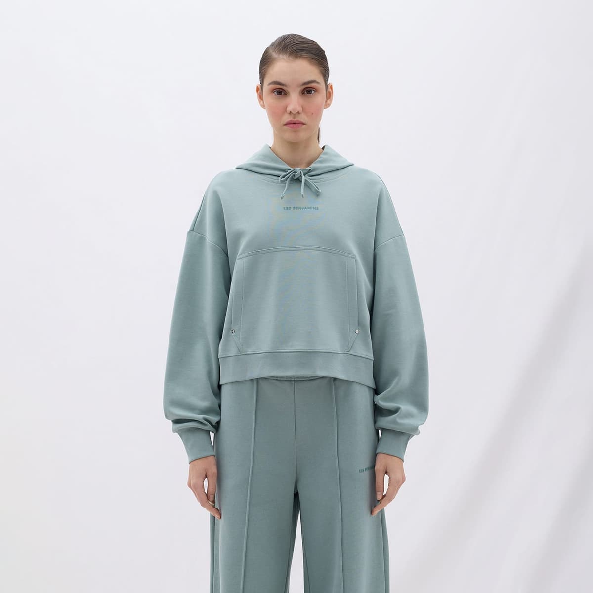 Les Benjamins Classics Kadın Yeşil Hoodie