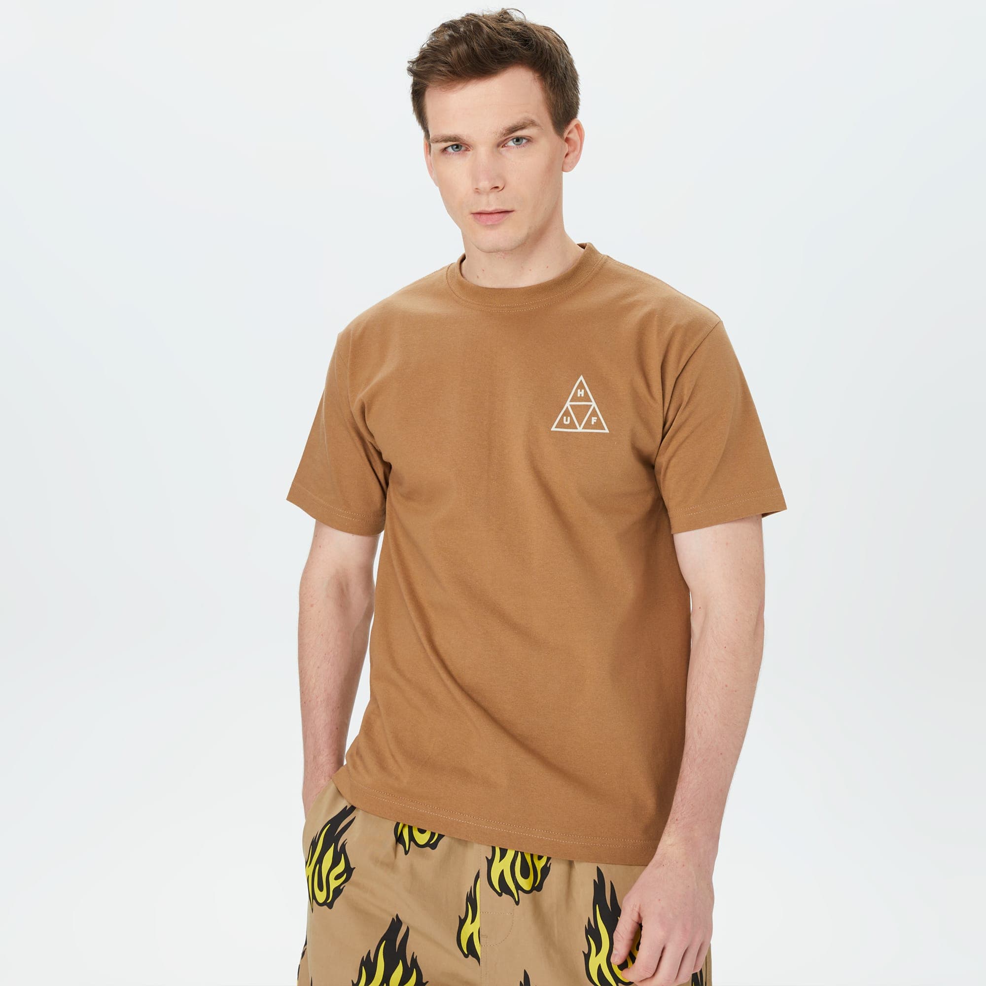 HUF Set Tt Erkek Kahverengi T-Shirt