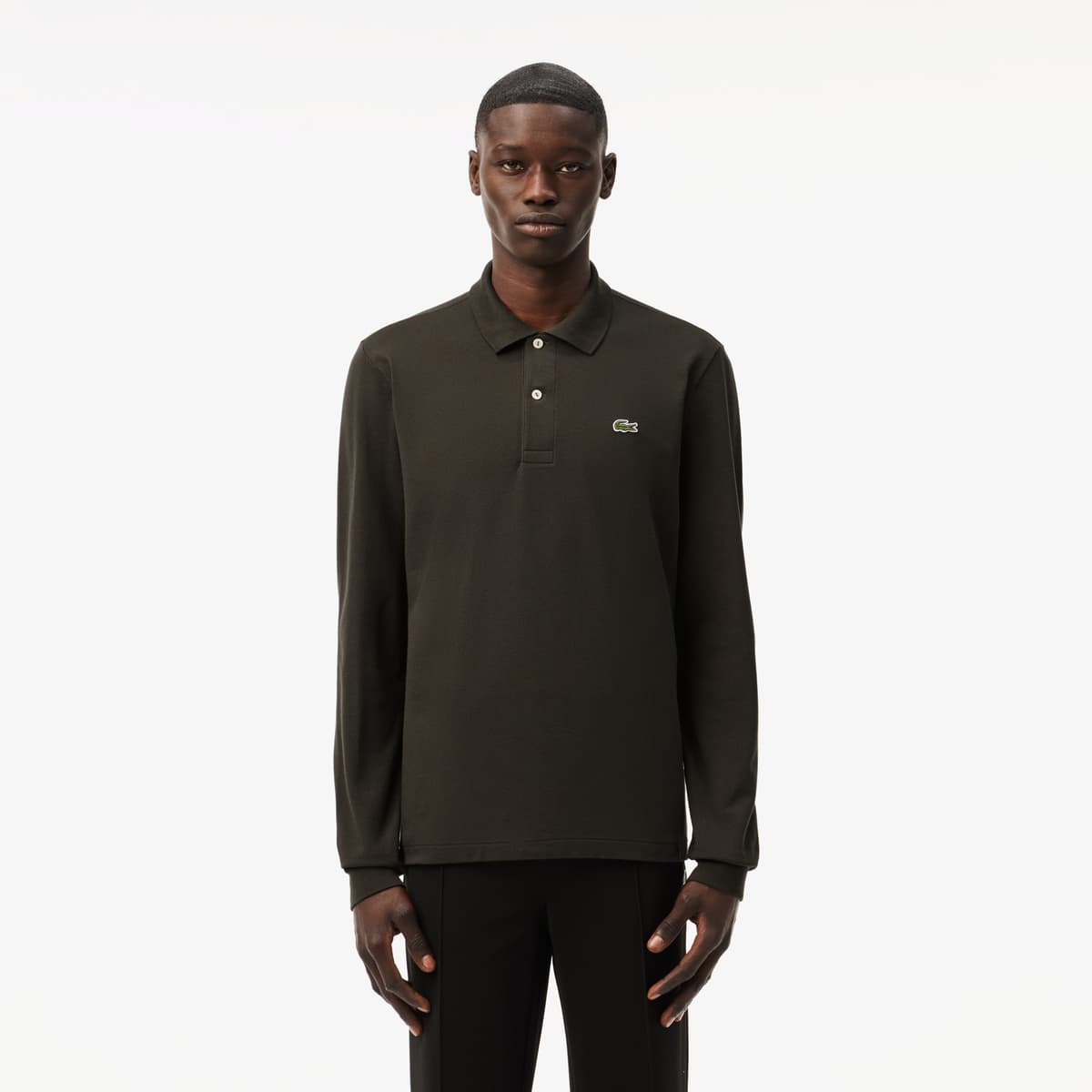 Lacoste L.12.12 Erkek Classic Fit Uzun Kollu Bordo Polo