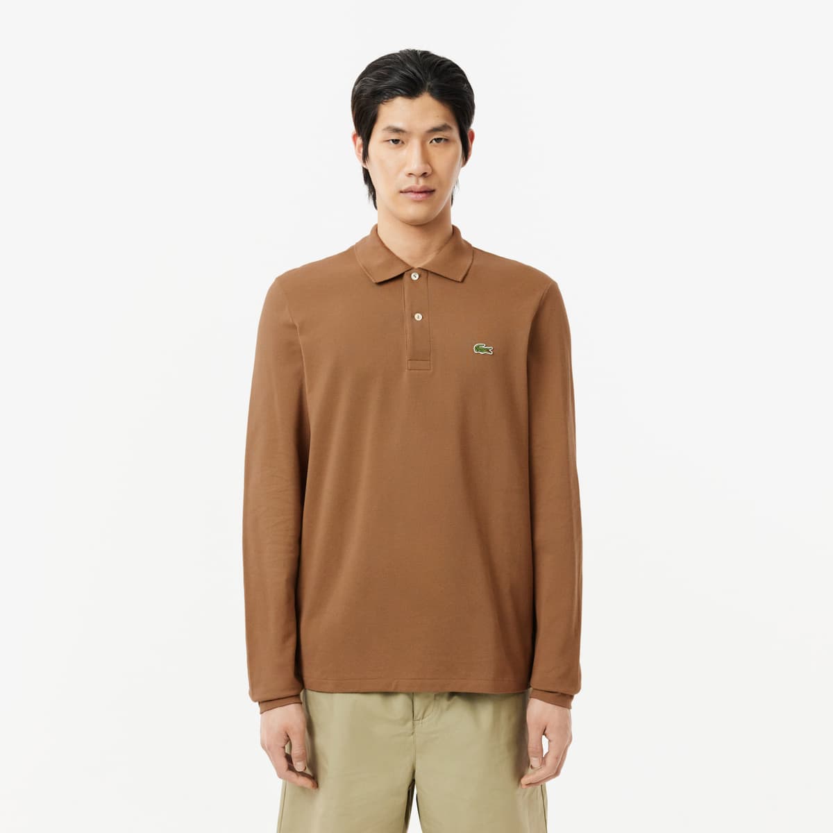 Lacoste L.12.12 Light Erkek Classic Fit Kahverengi Polo