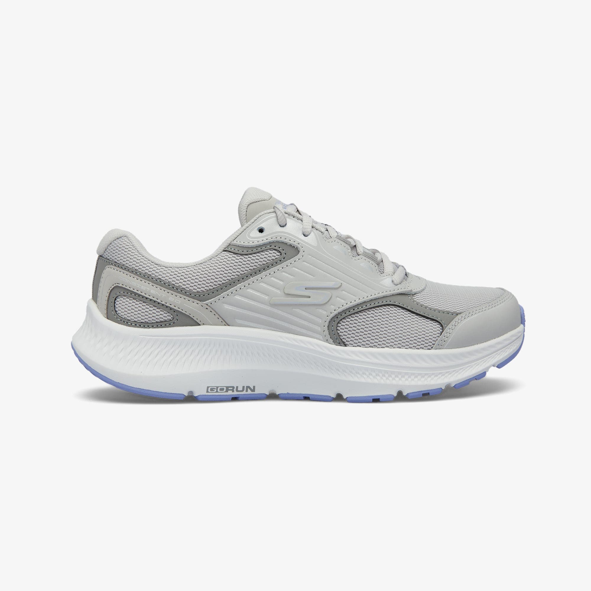 Skechers Go Run Consistent Kadın Gri/Mor Spor Ayakkabı