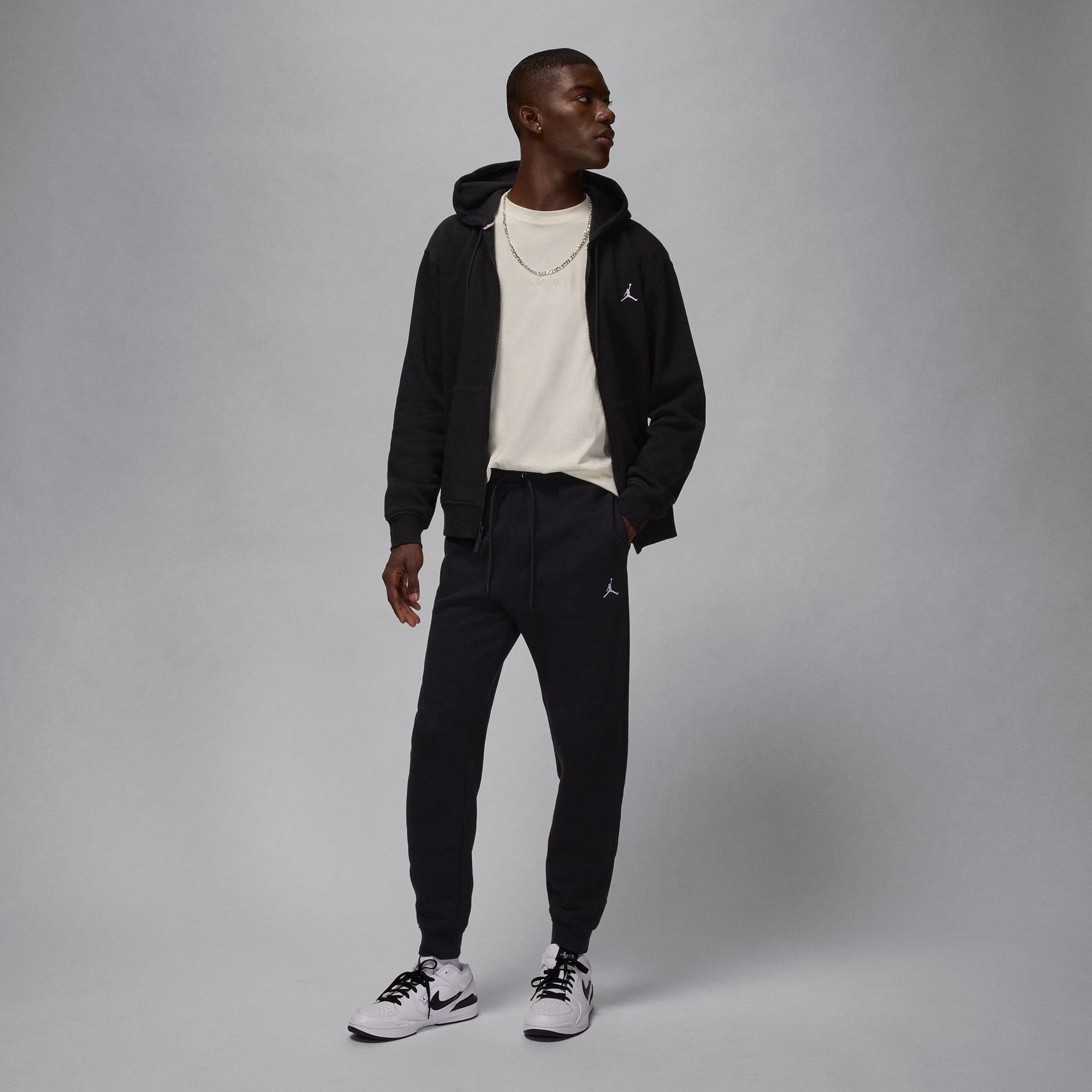 Jordan Brooklyn Erkek Siyah Eşofman Altı