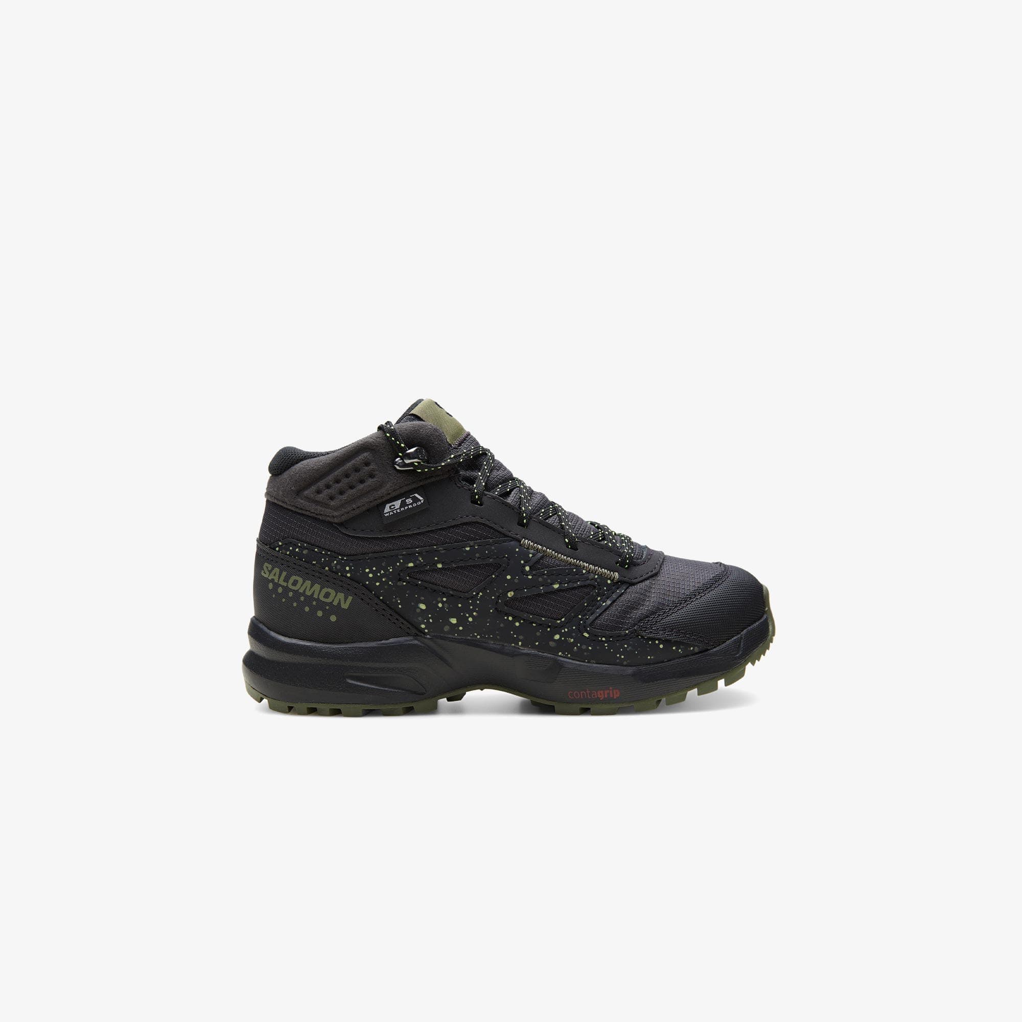 Salomon Outway Mid Waterproof Çocuk Siyah Outdoor Ayakkabı