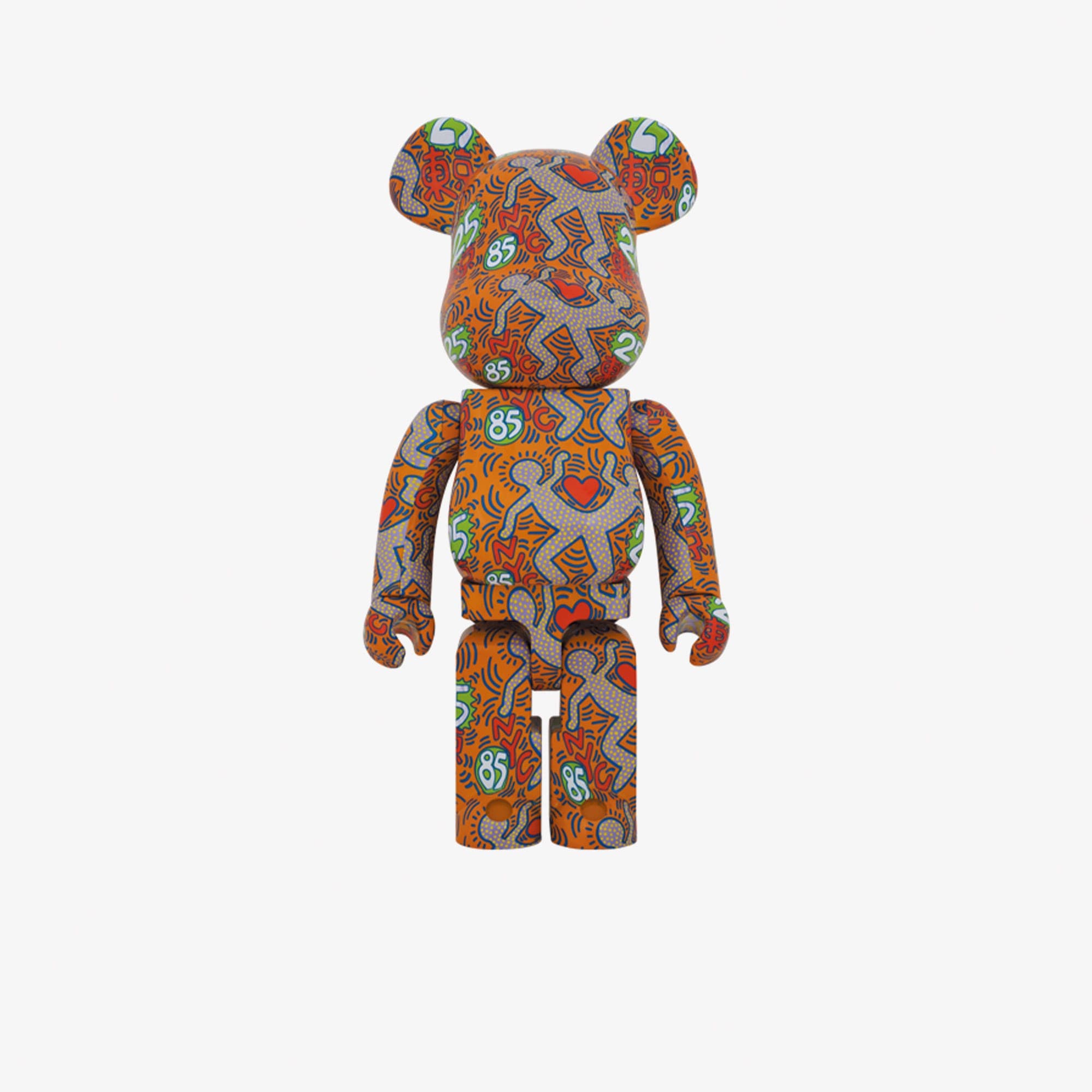 Bearbrick Keith Haring Special Renkli Figür