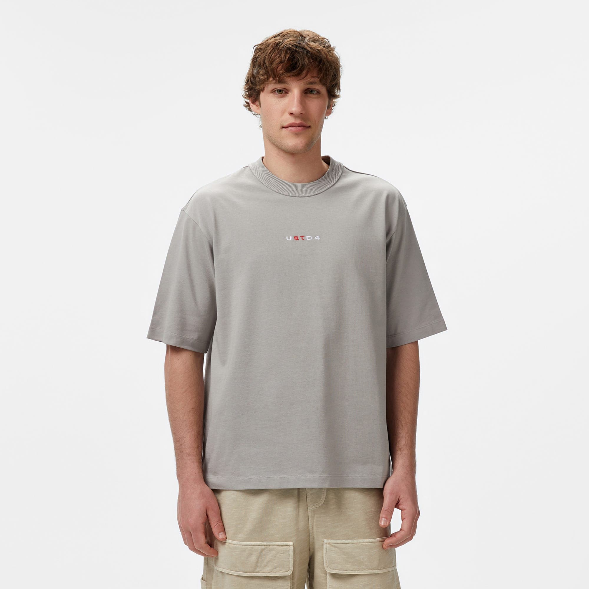 UNITED4 Miyawa Erkek Gri T-Shirt
