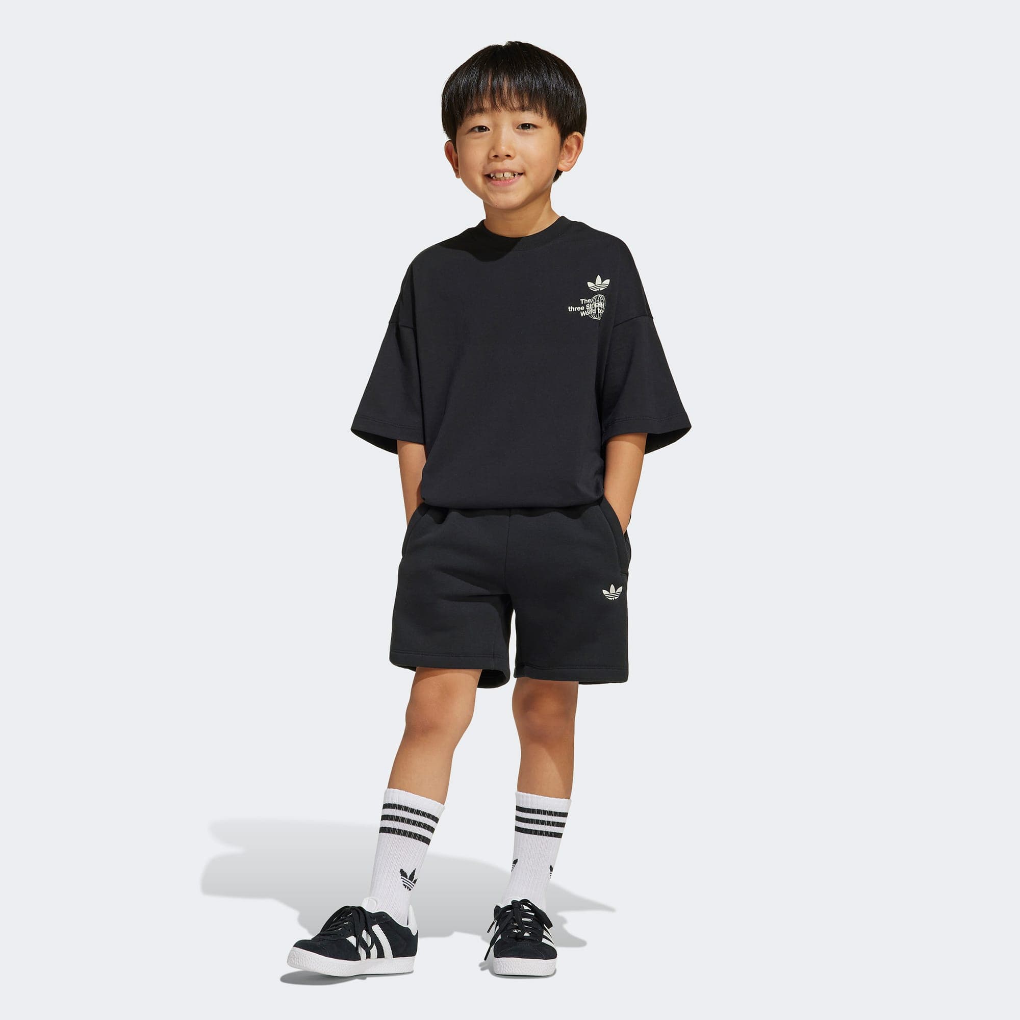 adidas Originals Çocuk Siyah Şort Takım