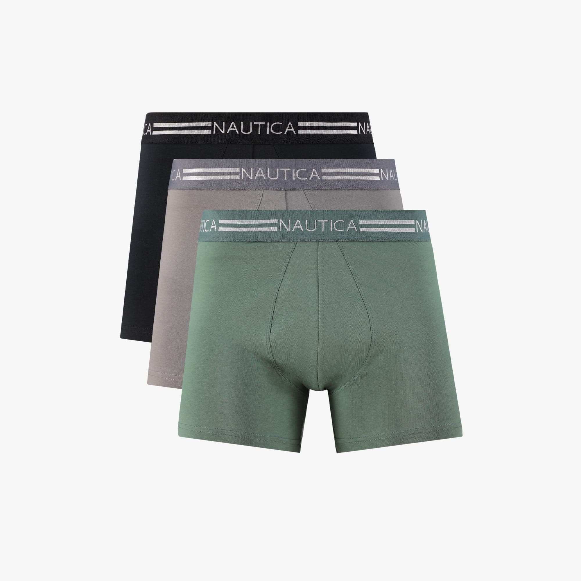 Nautica Erkek Gri Standart Fit 3'lü Boxer