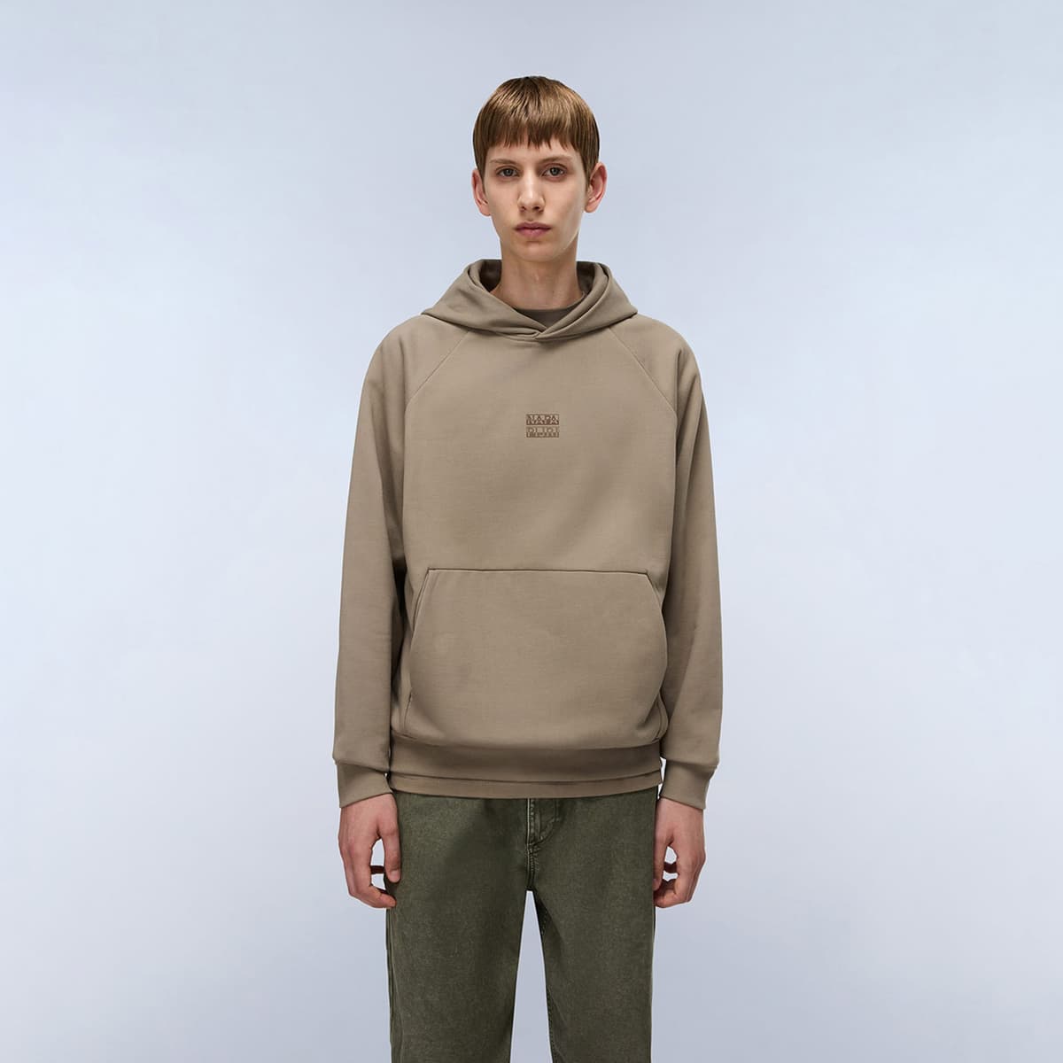 Napapijri B-Elevated Logo Erkek Kahverengi Sweatshirt