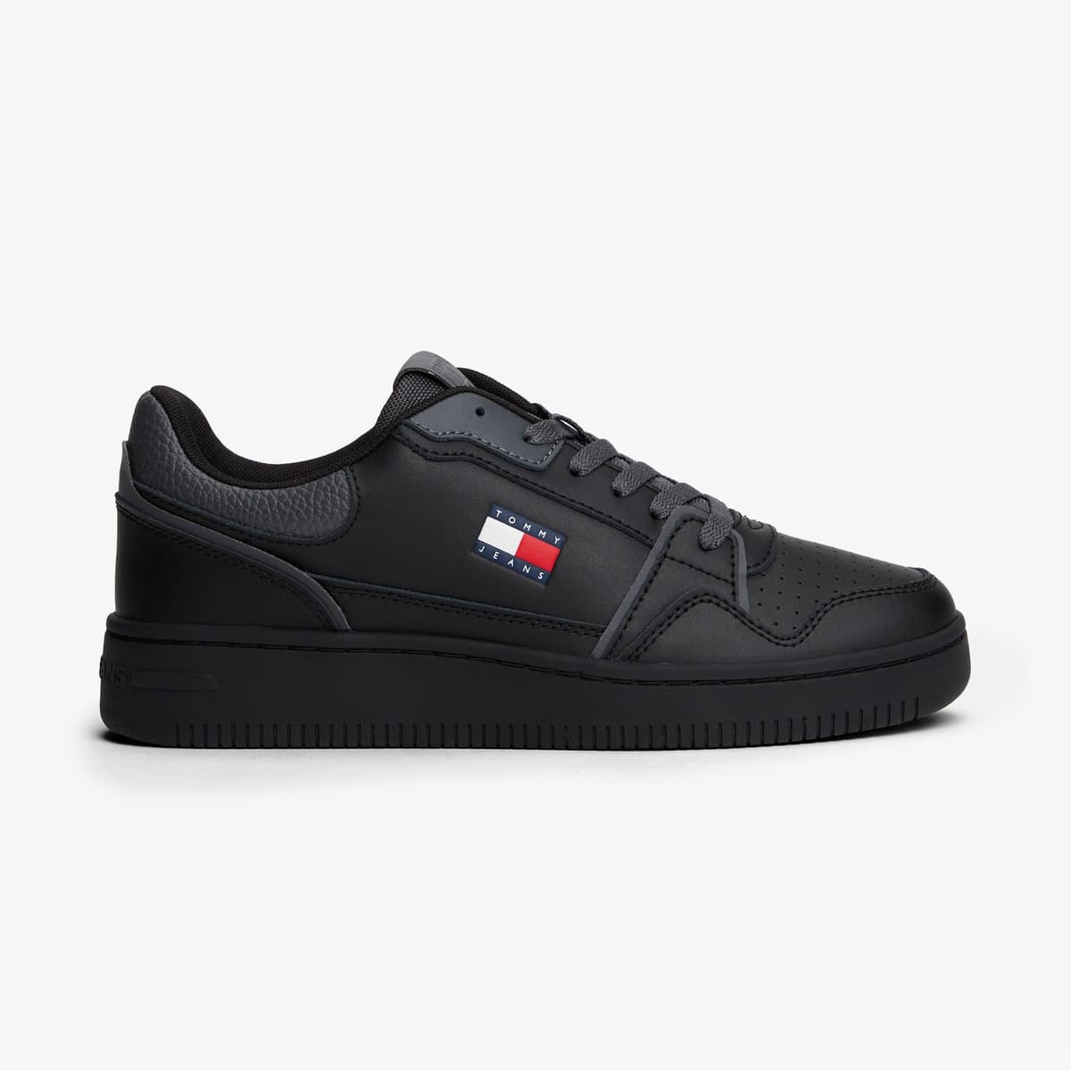 Tommy Jeans Retro Basket Kadın Siyah Spor Ayakkabı