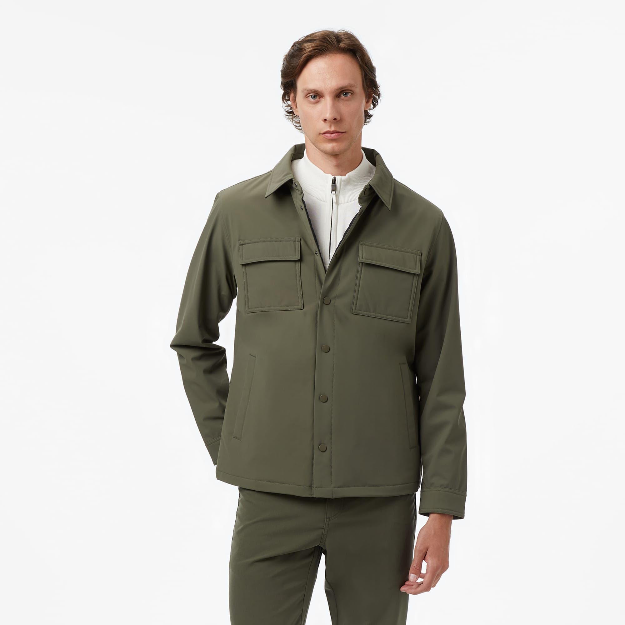 Nautica Erkek Yeşil Regular Fit Su Geçirmez Ceket