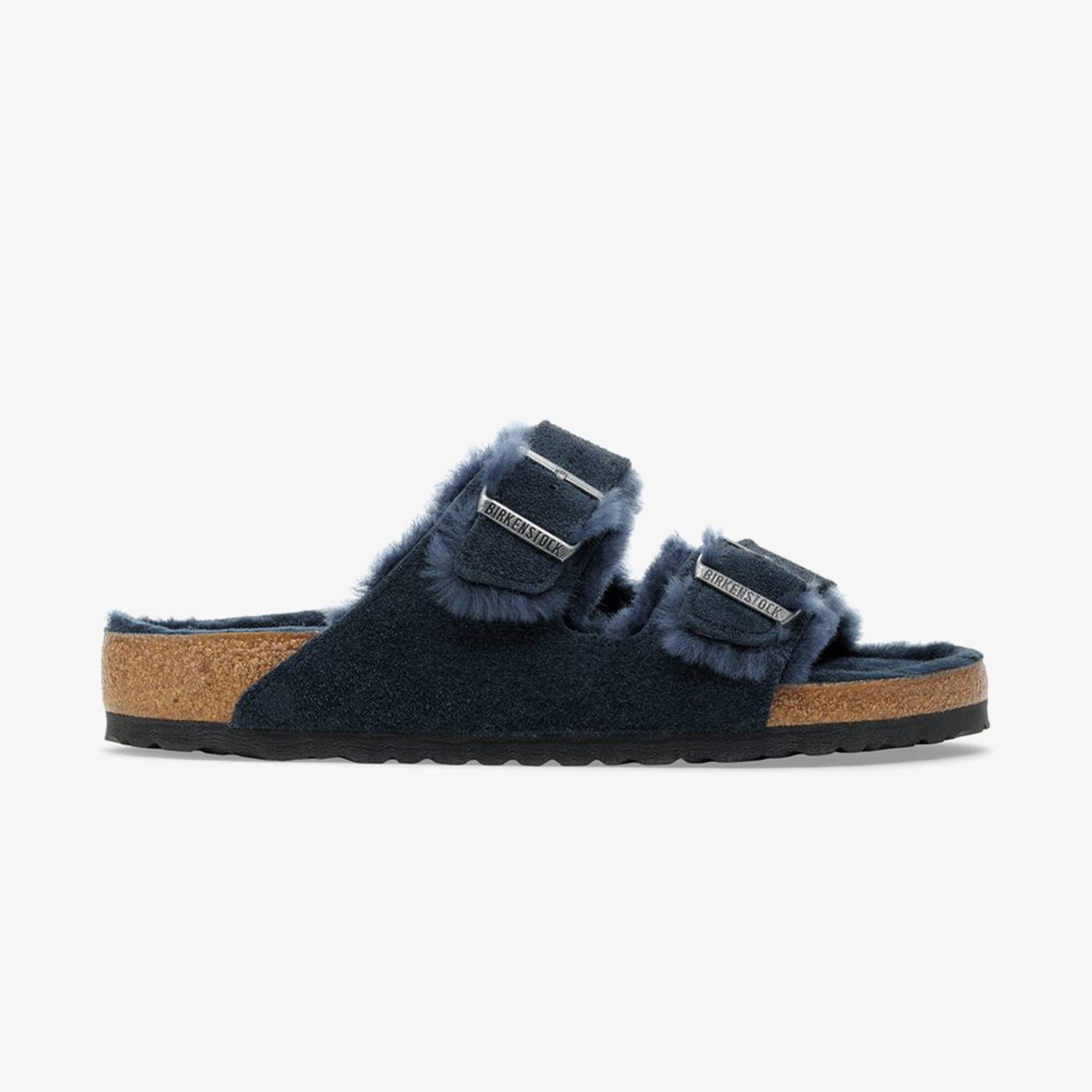 Birkenstock Arizona VL Shearling Kadın Lacivert Terlik