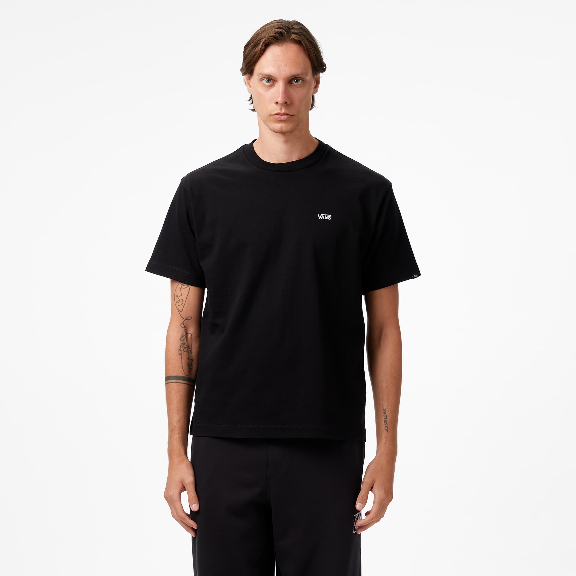 Vans Left Chest ii Loose Ss Erkek Siyah T-Shirt
