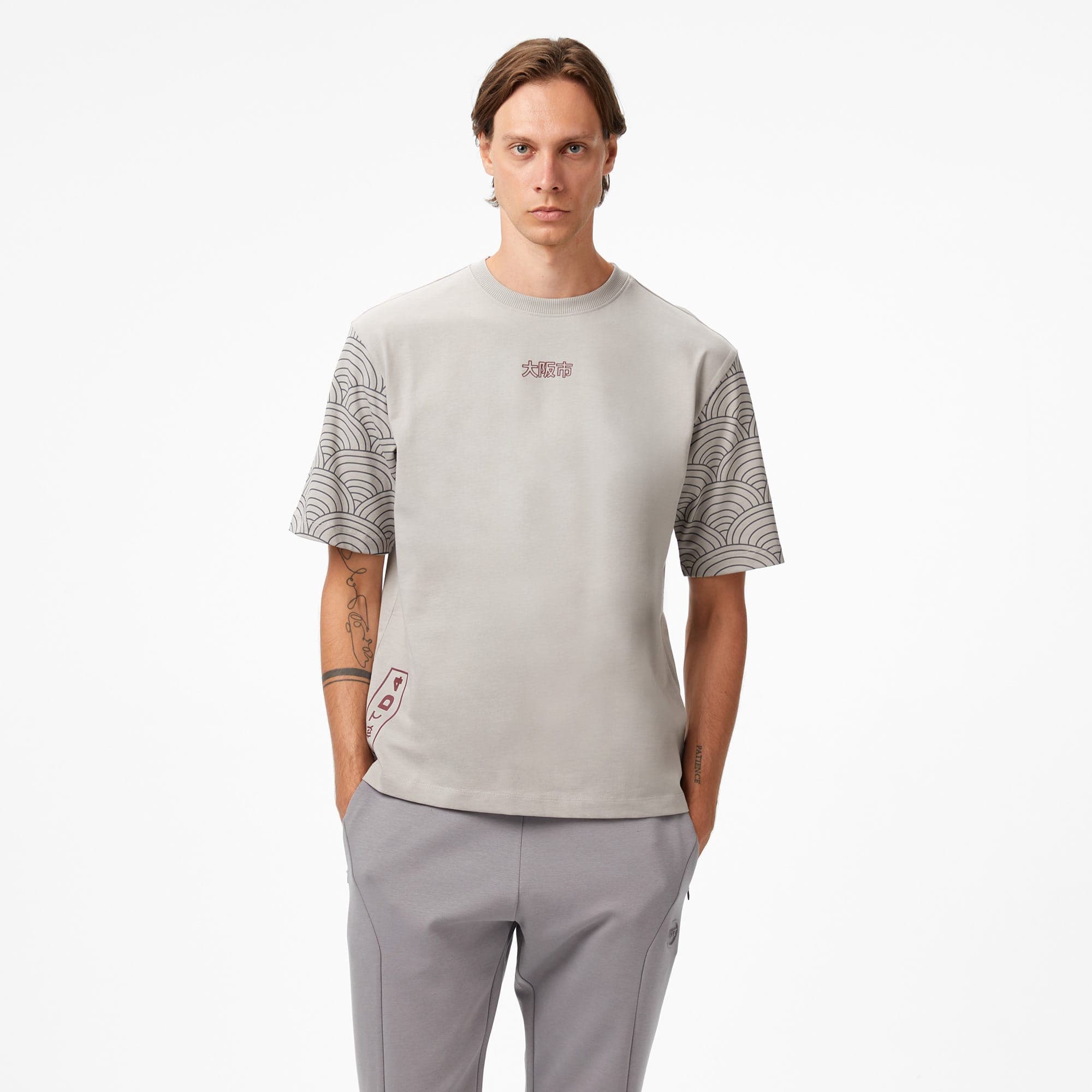 UNITED4 Erkek Gri T-Shirt