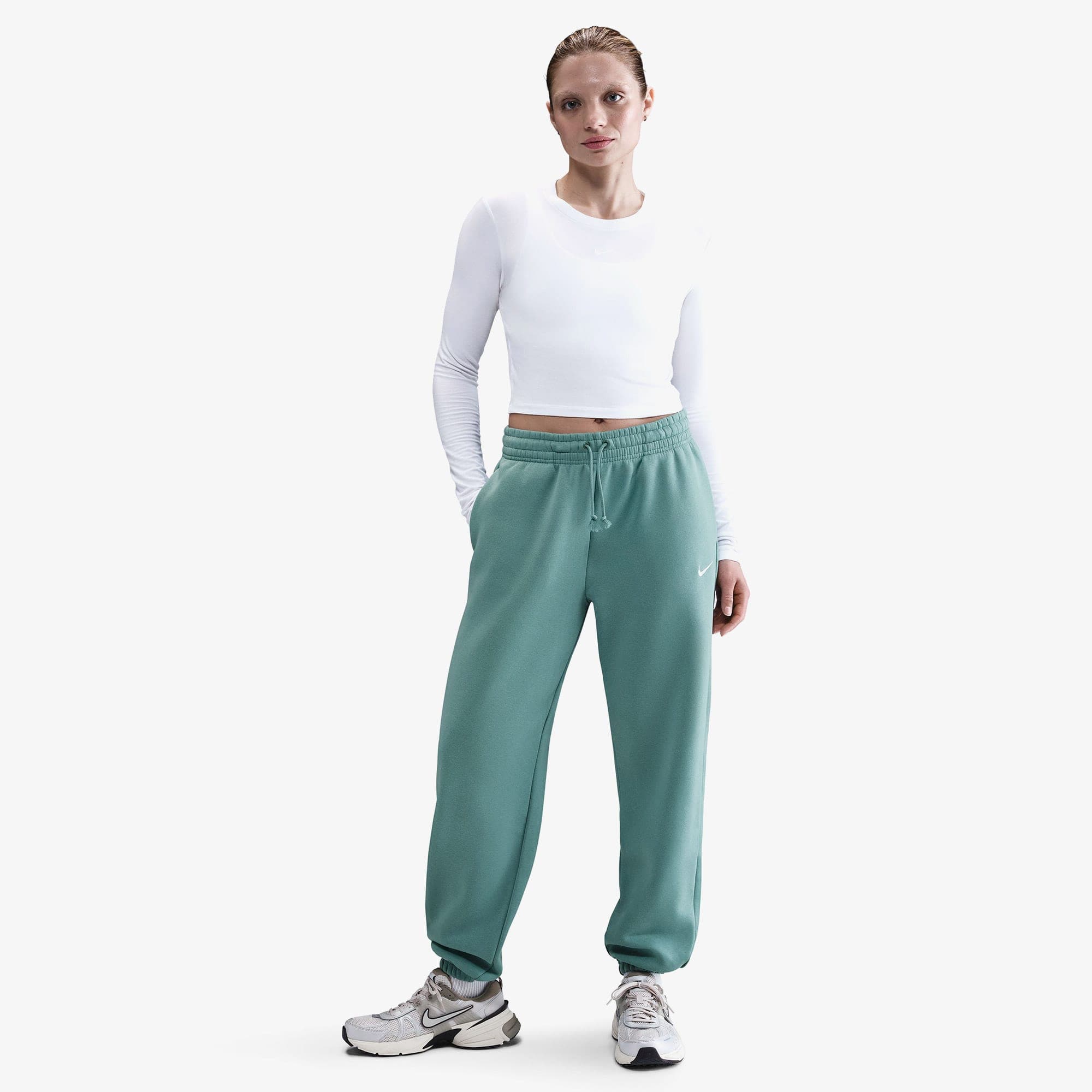 Nike Sportswear Phoenix Fleece Kadın Yeşil Eşofman Altı