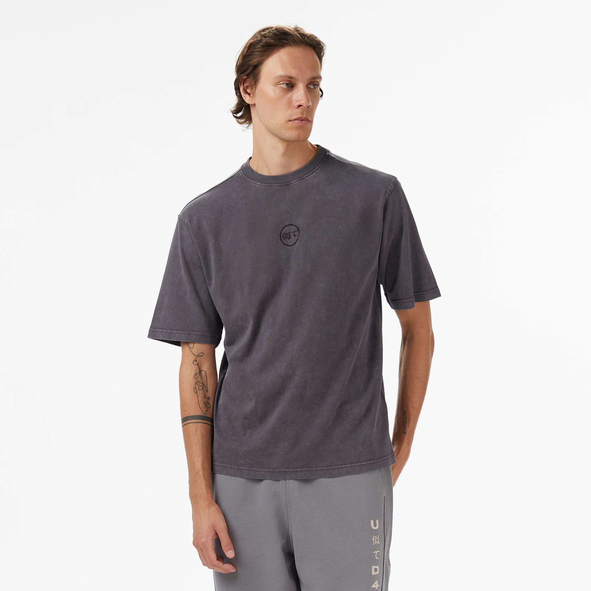 UNITED4 Erkek Gri T-Shirt