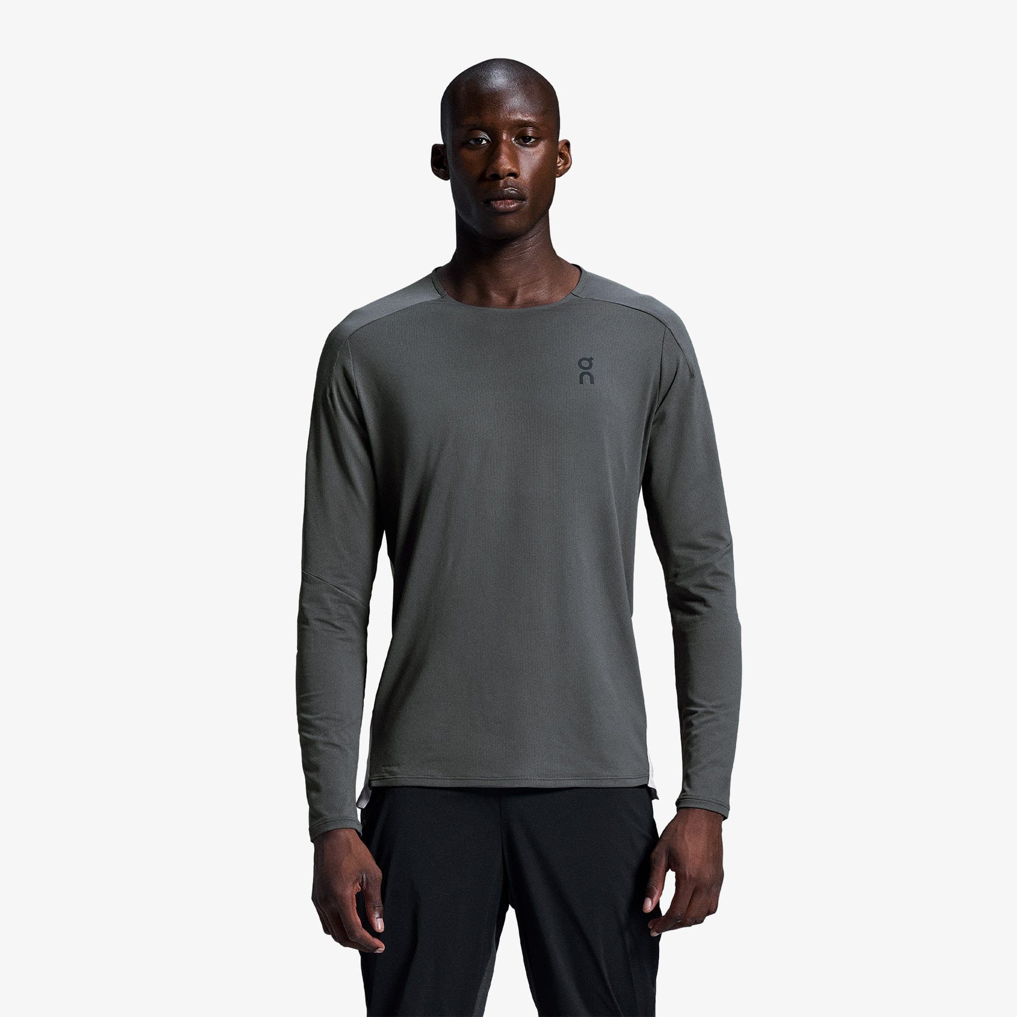 On Performance Long Erkek Gri T-Shirt