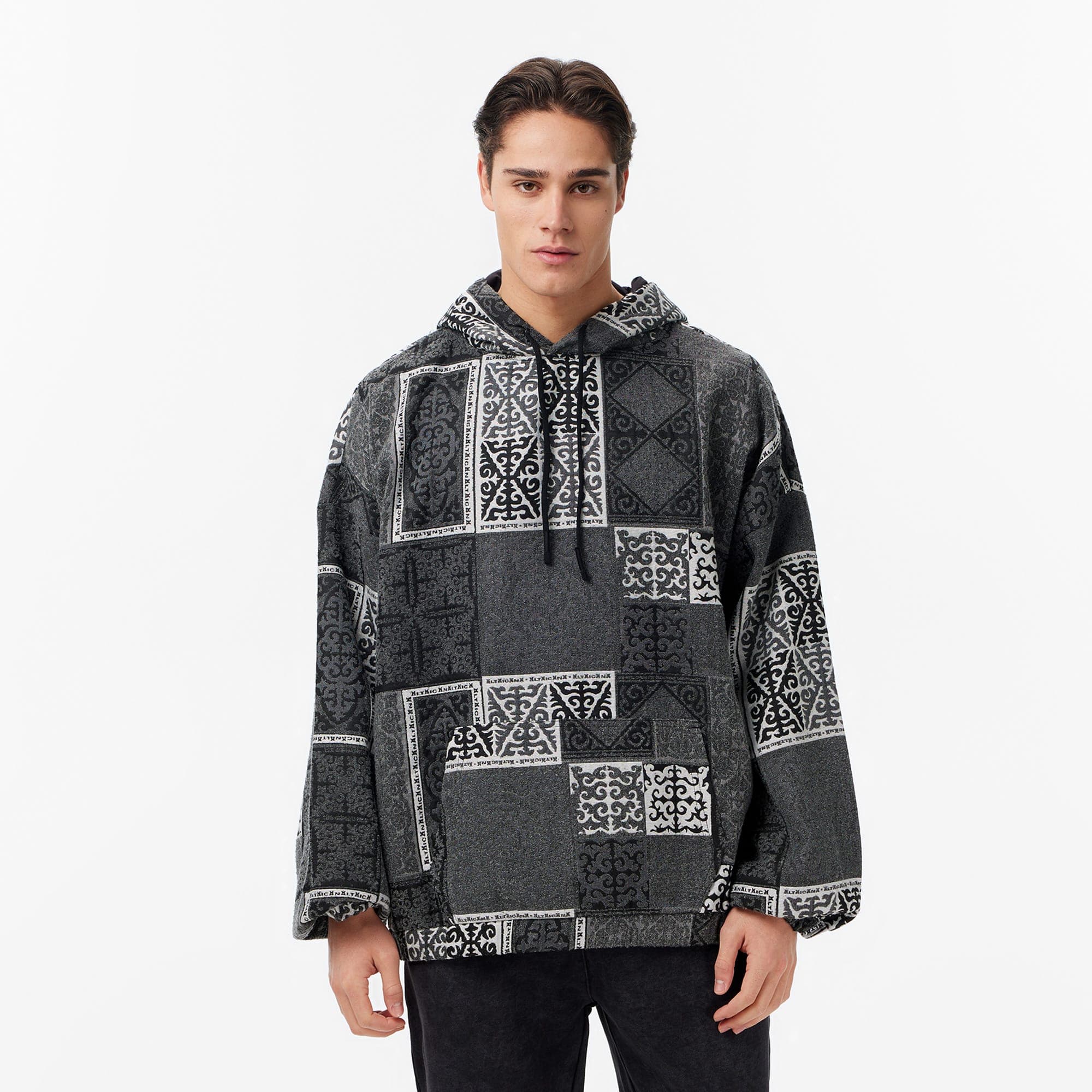 Les Benjamins Erkek Gri Hoodie