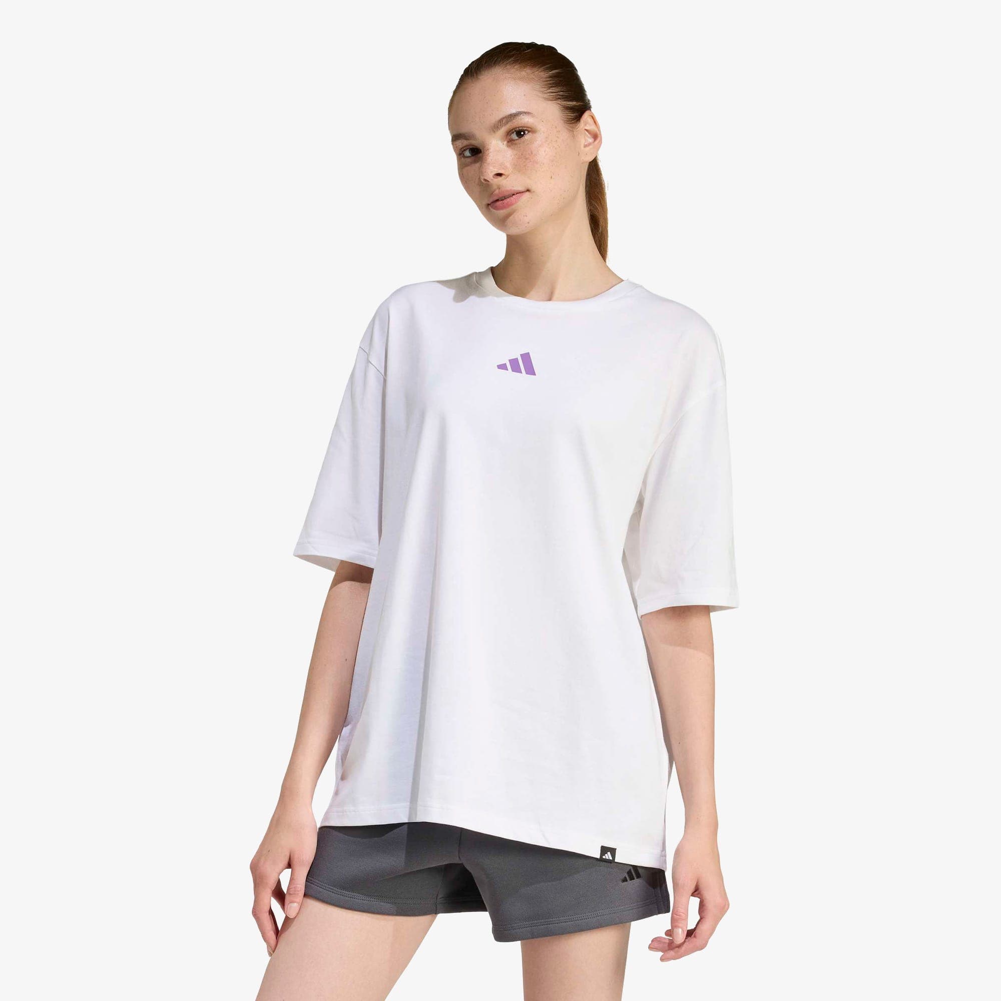 adidas Soft Sport Kadın Beyaz T-Shirt