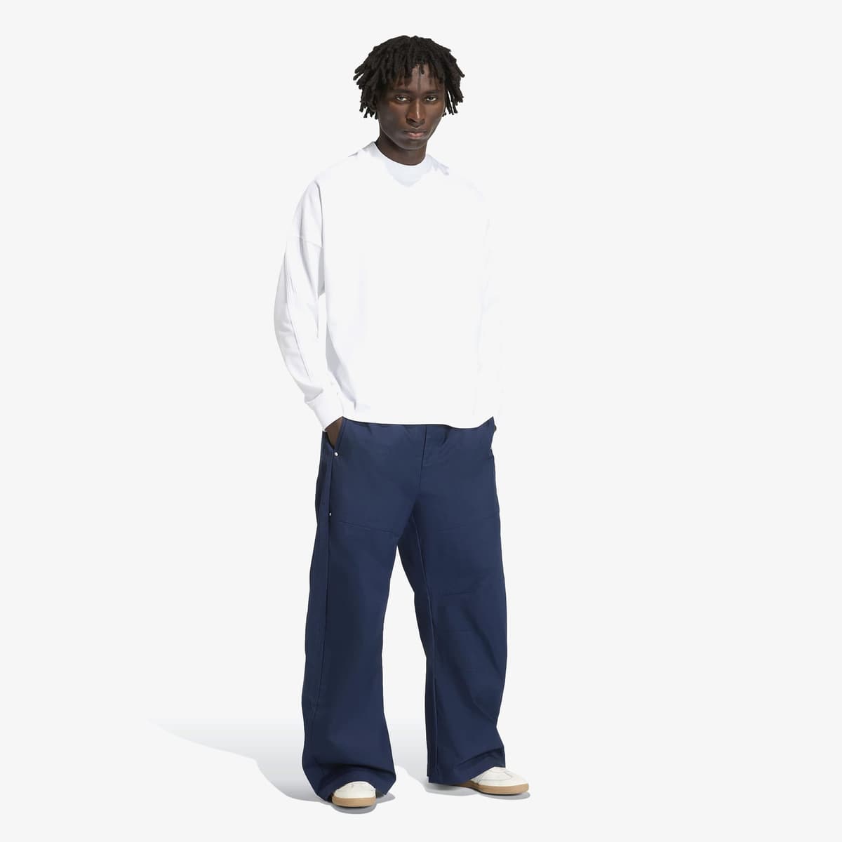 adidas P Essential Erkek Mavi Eşofman Altı