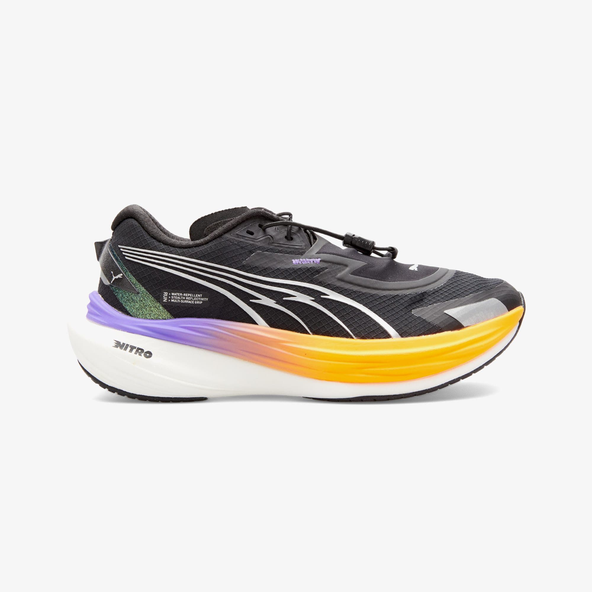 Puma Deviate Nitro 3 Wtr+ Wns Kadın Siyah Koşu Ayakkabısı