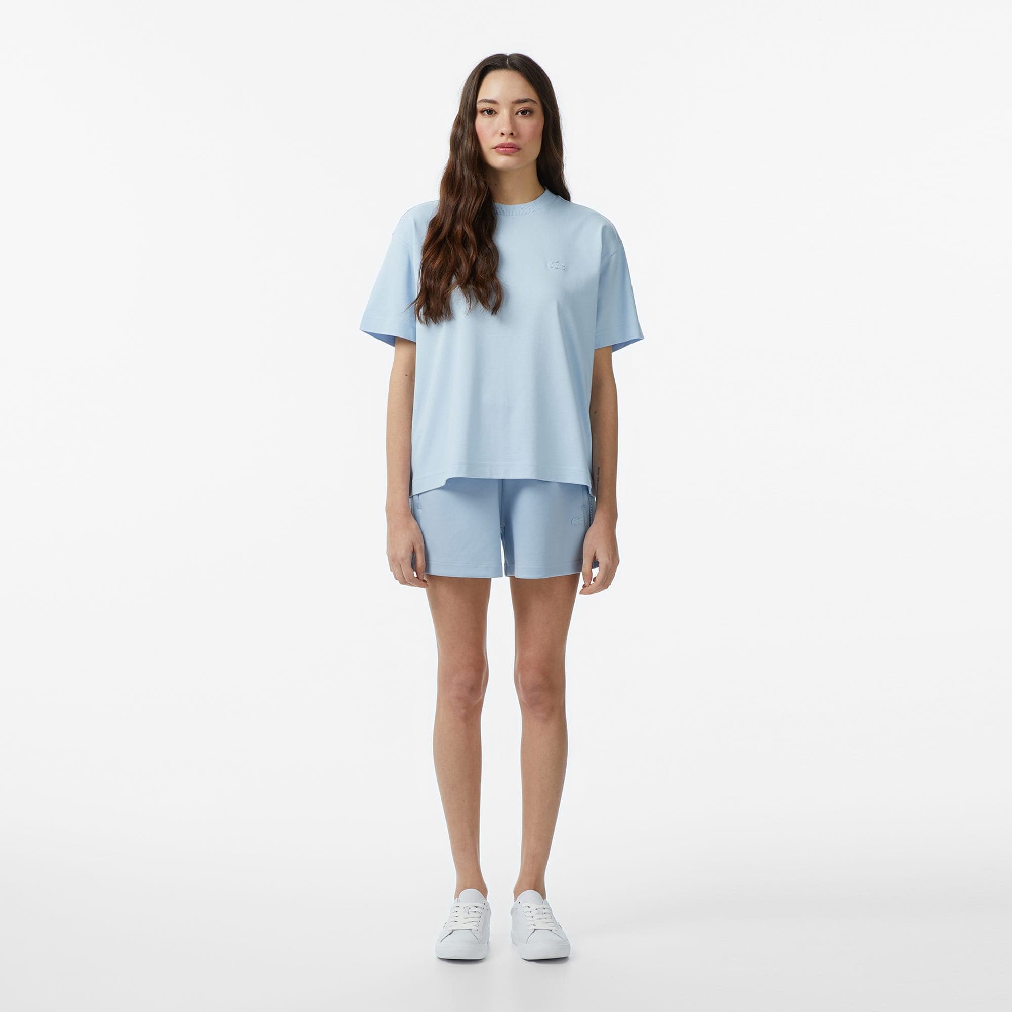 Lacoste Kadın Relaxed Fit Mavi Şort