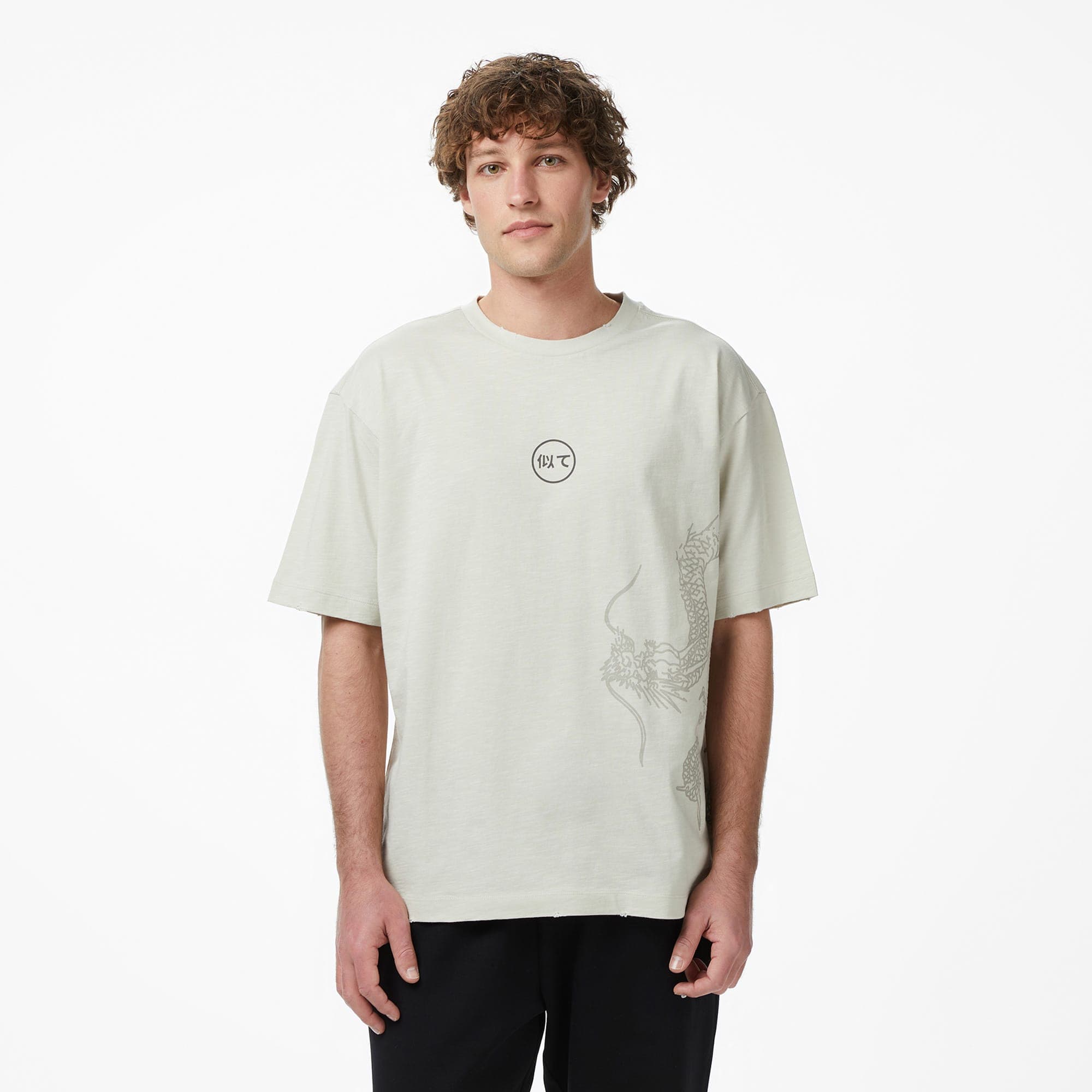 UNITED4 Regular Fit Erkek Krem T-Shirt