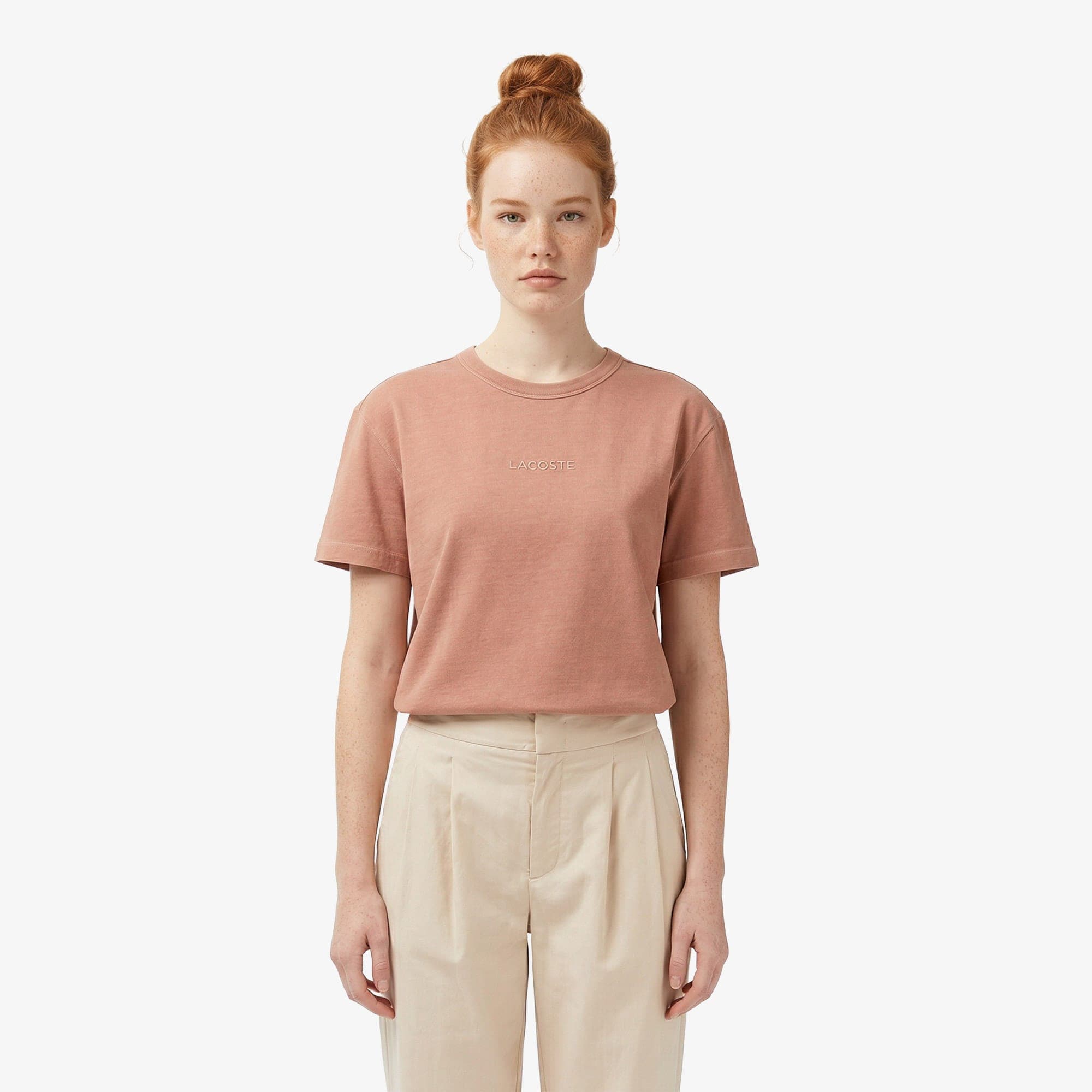 Lacoste Regular Fit Kadın Pembe T-Shirt