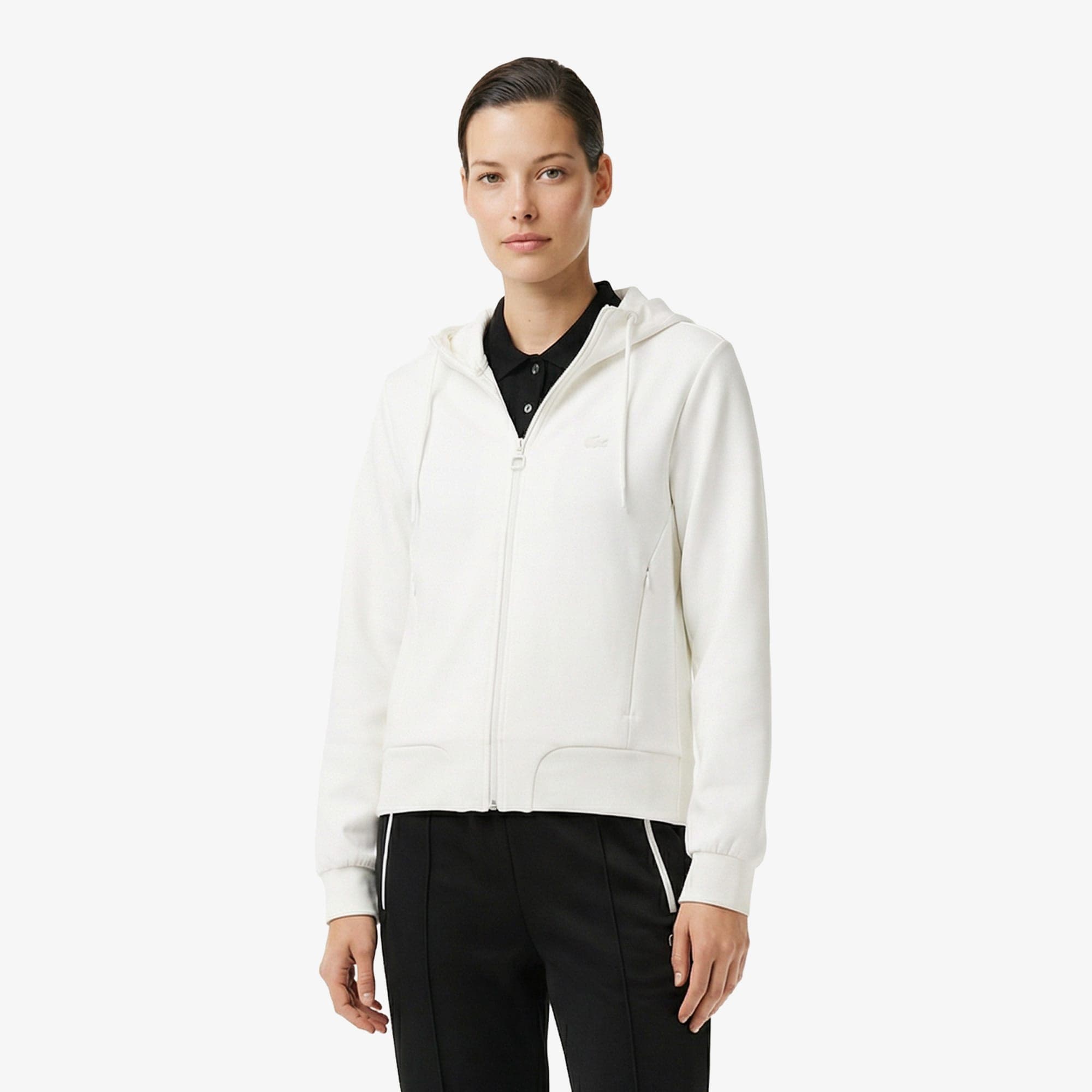 Lacoste Regular Fit Kadın Krem Sweatshirt