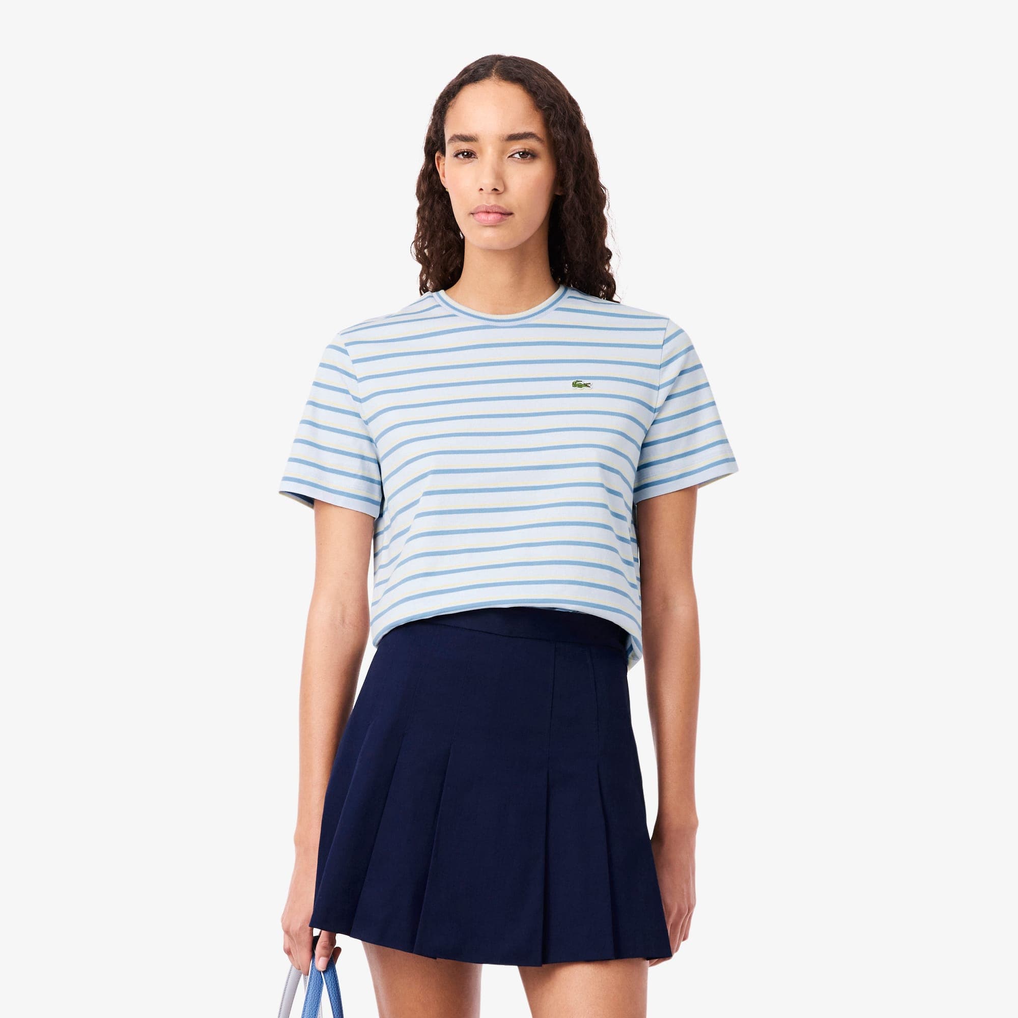 Lacoste Regular Fit Kadın Mavi T-Shirt