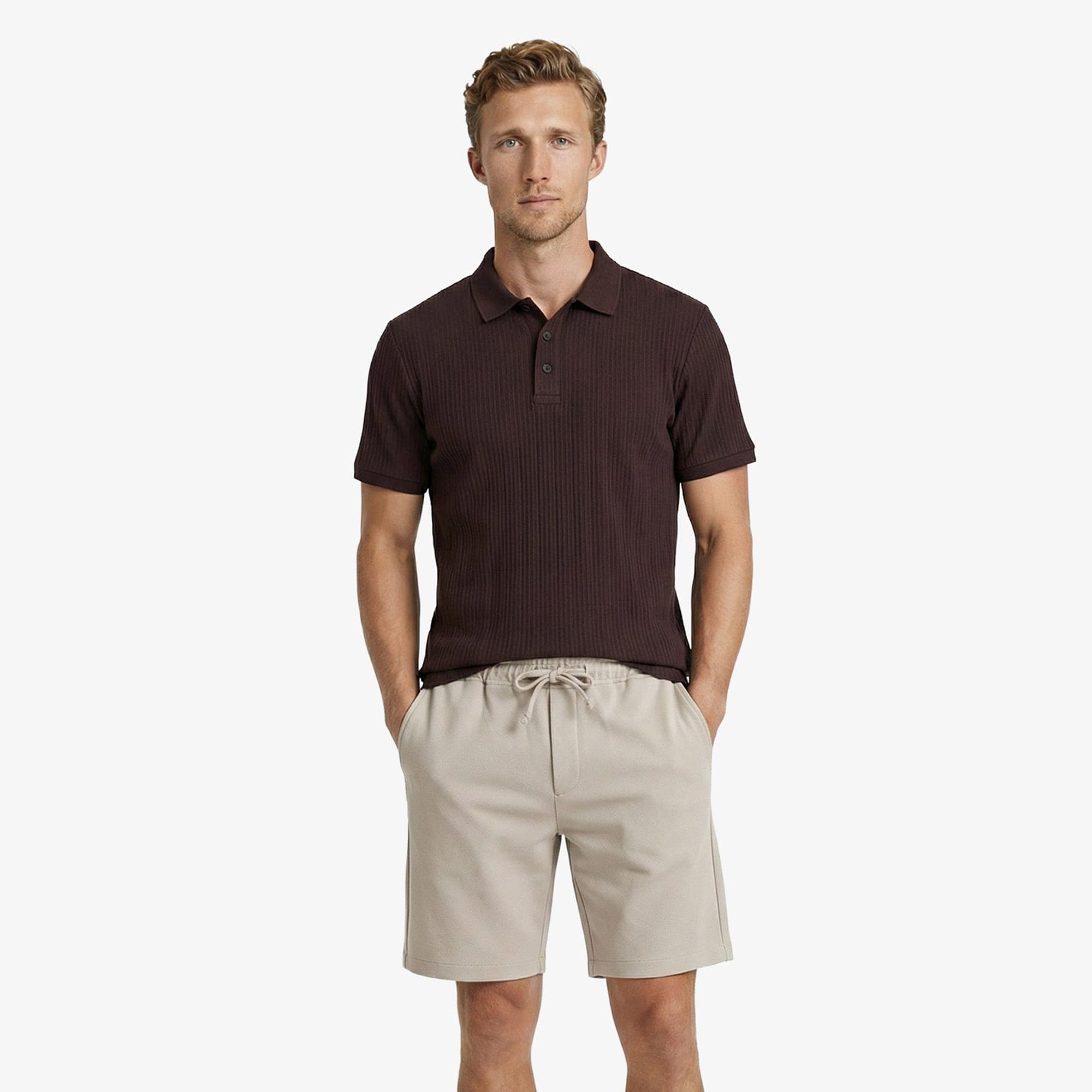 Nautica Erkek Kahverengi Regular Fit Polo Yaka T-Shirt