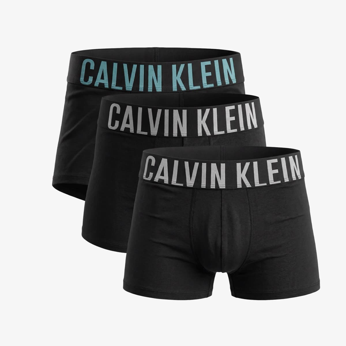 Calvin Klein Trunk 3'lü Erkek Mavi Logolu Boxer