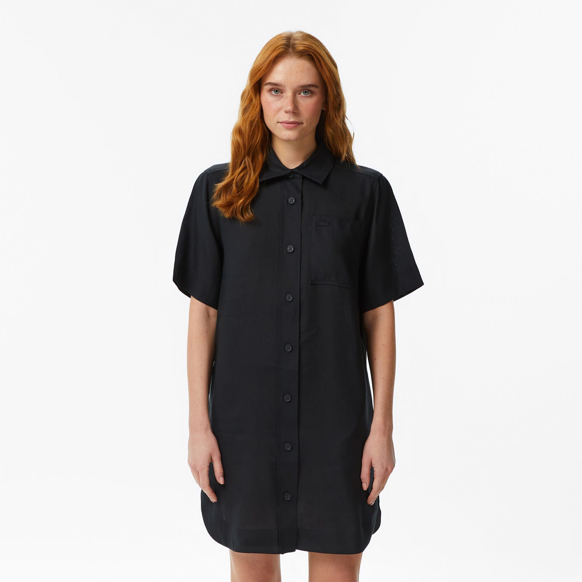 Lacoste Relaxed Fit Kadın Siyah Elbise